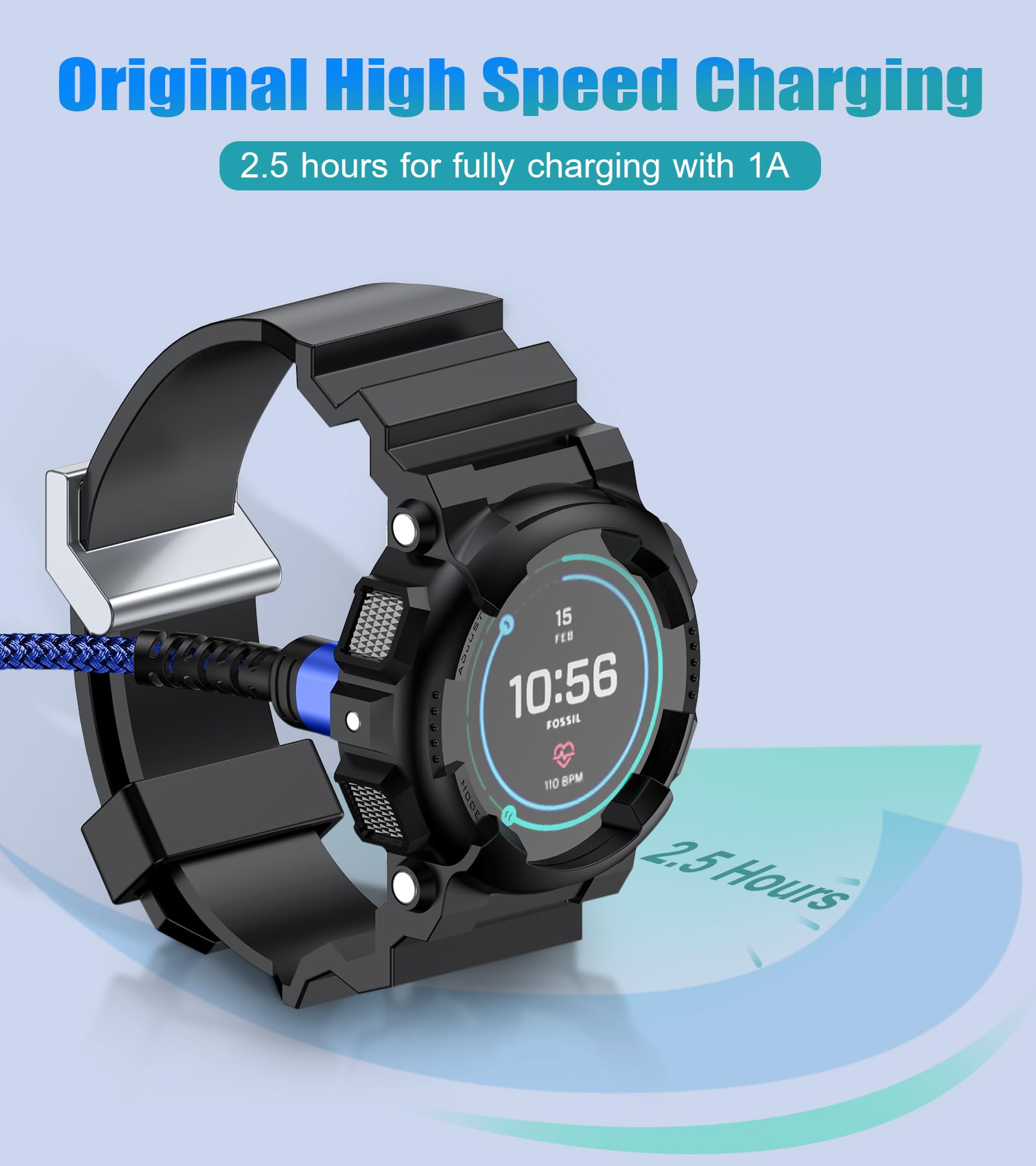 Sweguard Garmin Watch Charging Cable 4Ft Compatible With Garmin Fenix 5 5S 5X 6 6S 6X Plus Pro 7 7S 7X, Forerunner 945 45 45S 24