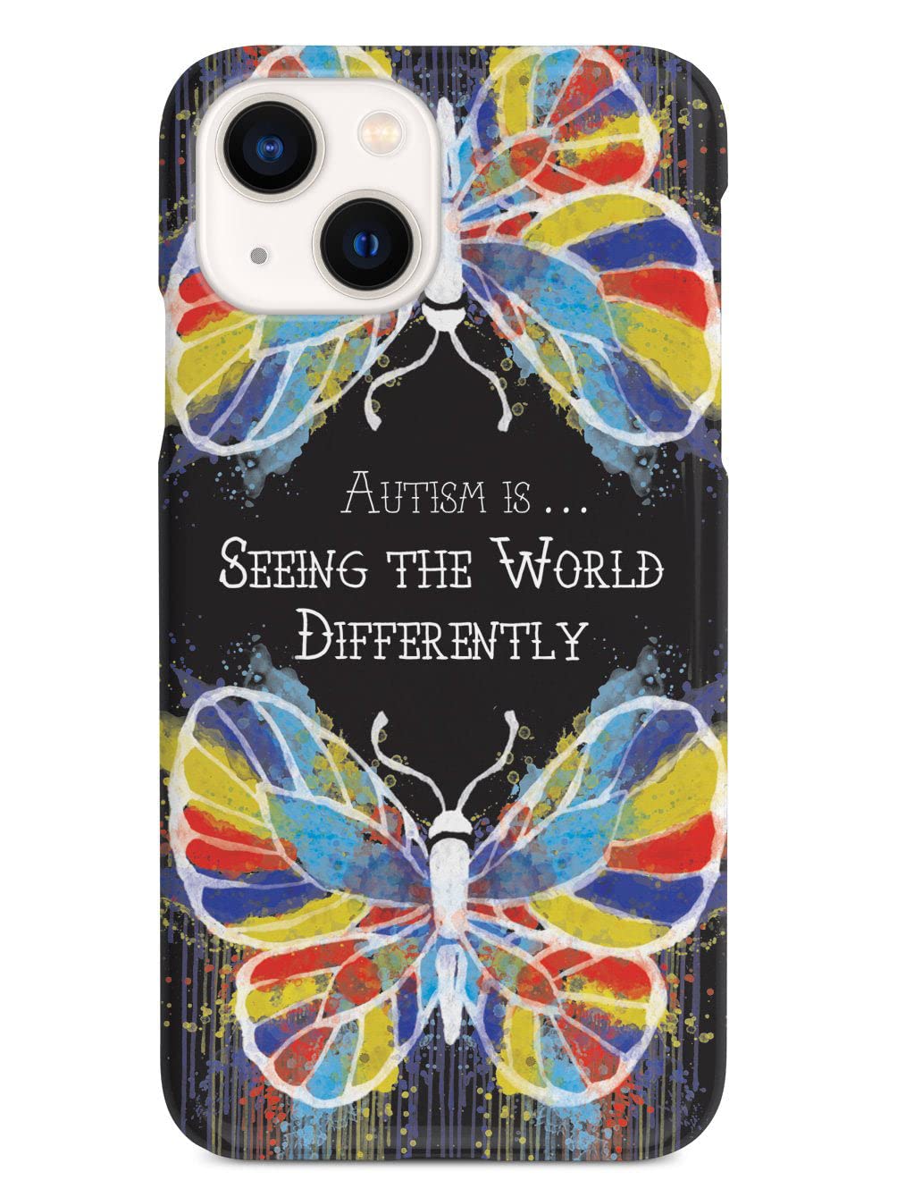 Inspired Cases   3D Textured Iphone 13 Mini Case   Rubber Bumper Cover   Protective Phone Case For Apple Iphone 13 Mini   Autism