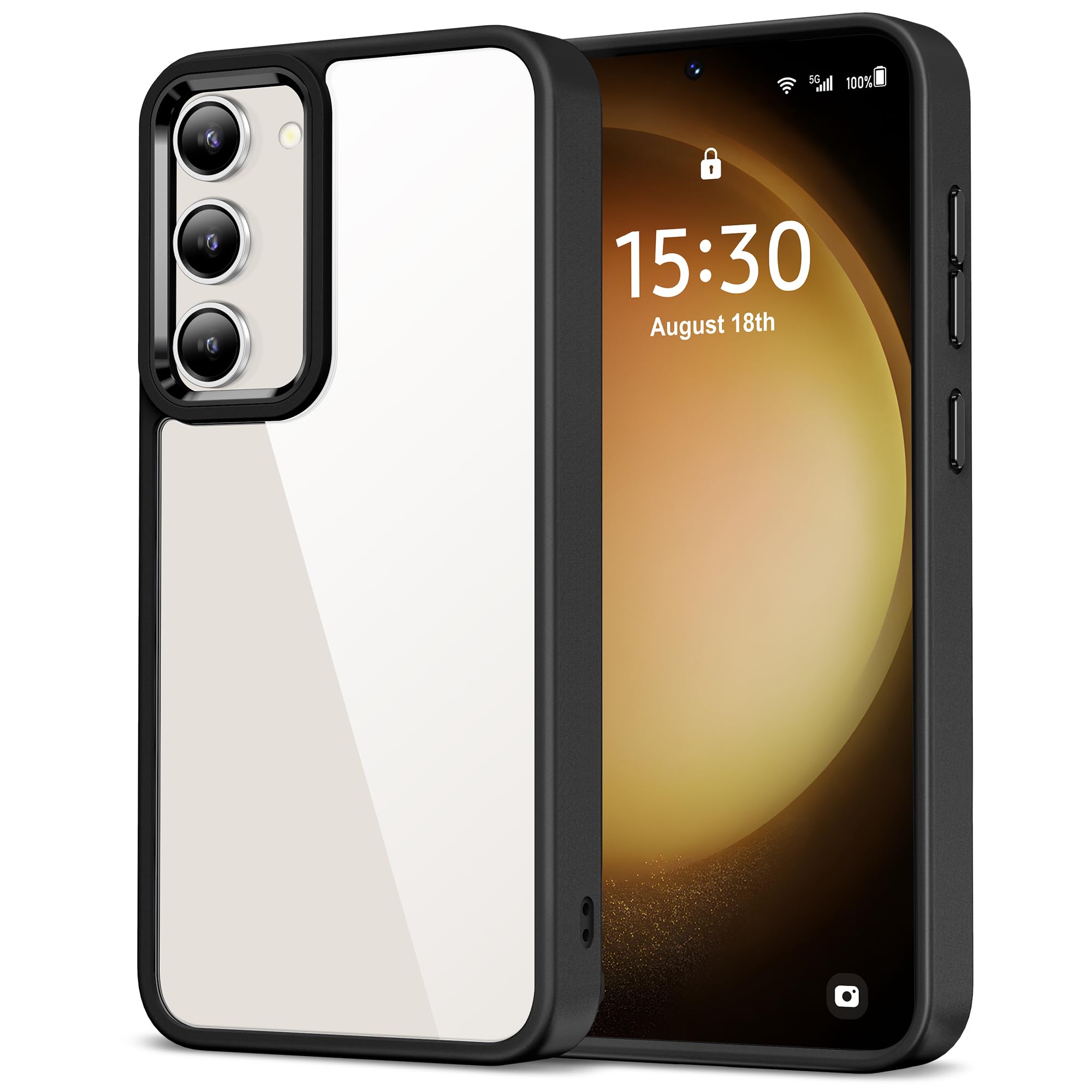 HOOMIL Case for Samsung Galaxy S23 (ONLY, Not Fit Plus, FE, Ultra), Non-Yellowing, Drop Protection, Anti-Scratch Transparent Har