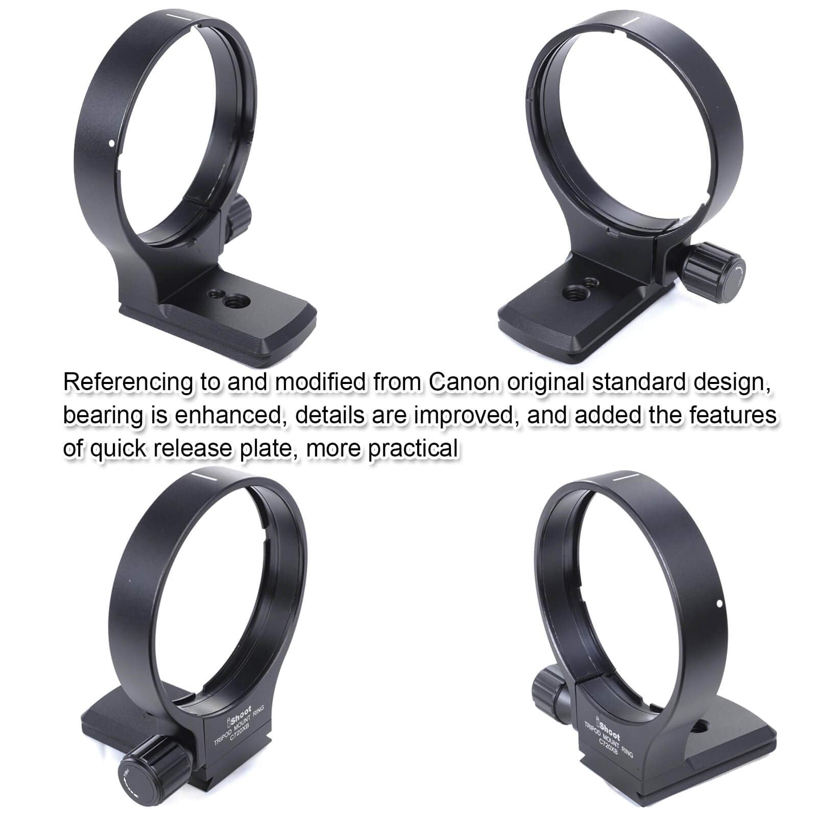 Ishoot 78Mm Tripod Mount Ring B(W) Lens Collar Support For Canon Ef 70 200Mm F/2.8L Usm/Is Usm/Is Ii Usm/Iii Usm, Ef 100 400Mm F