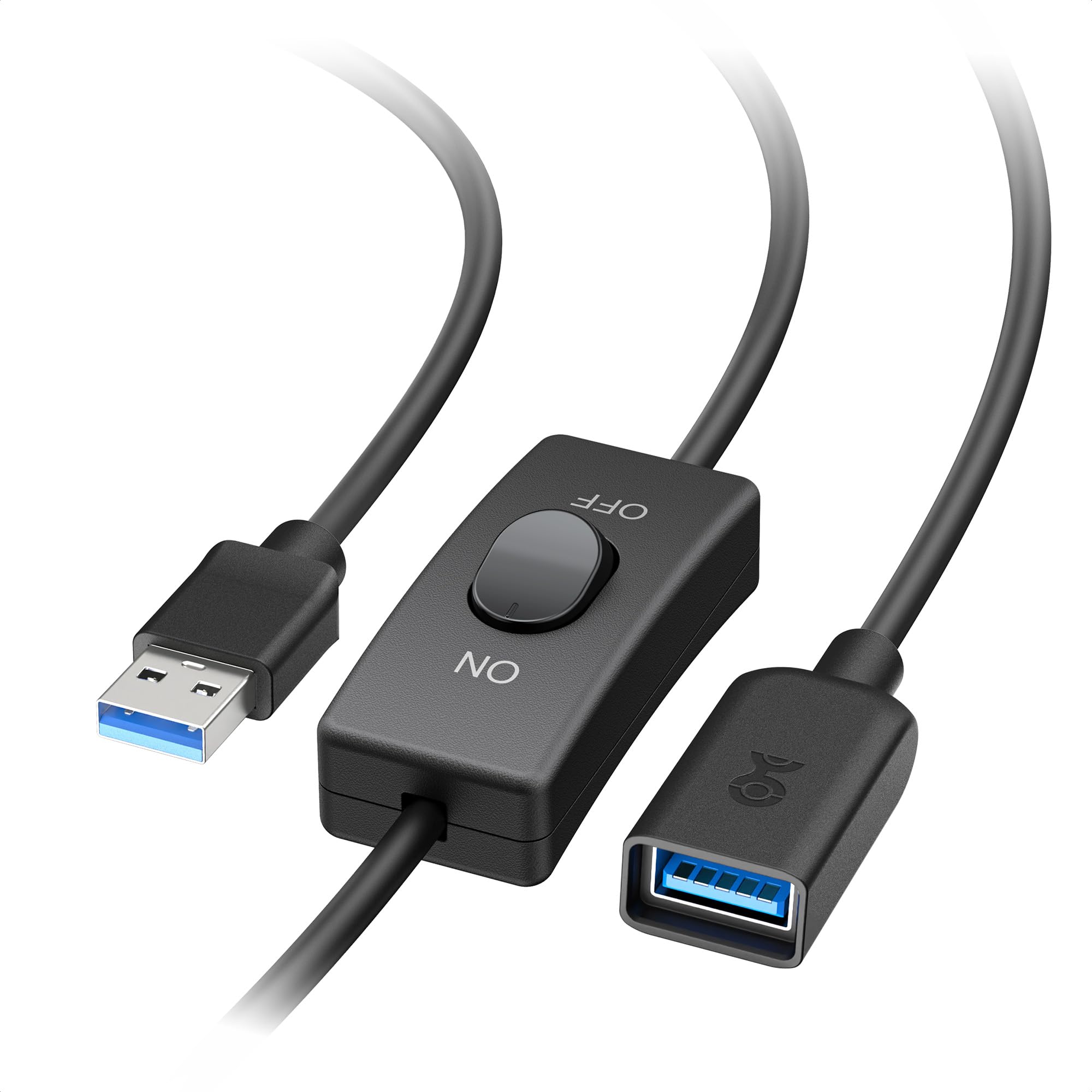 Cable Matters 5Gbps USB 3.0 Extension Cable with On Off Switch with Data 6 ft, Support Both Data and Power (USB 3.0 On Off Switch/USB On Off Switch)