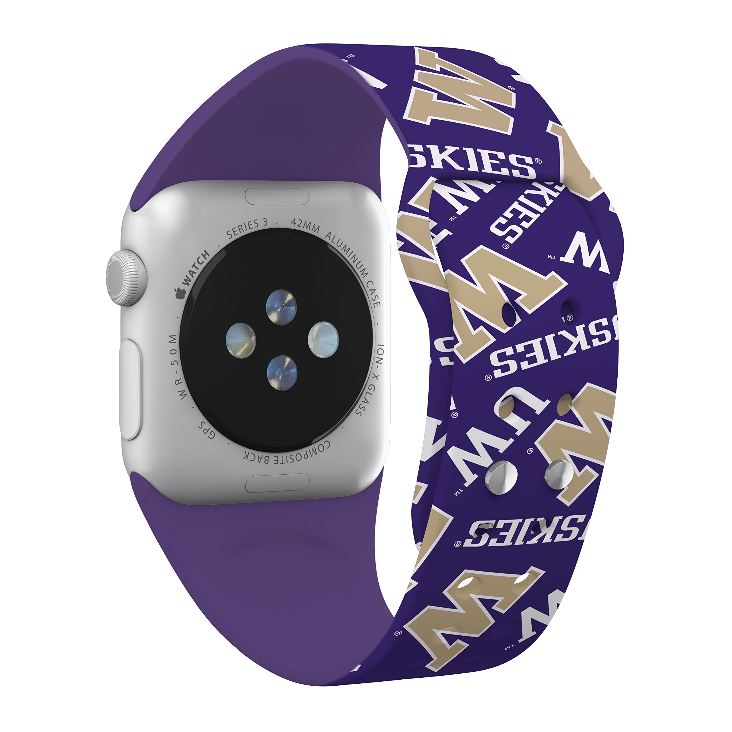 Affinity Bands Washington Huskies Hd Combo Package Compatible With Apple Watch And Airpods Pro (42/44/45Mm Long Random)