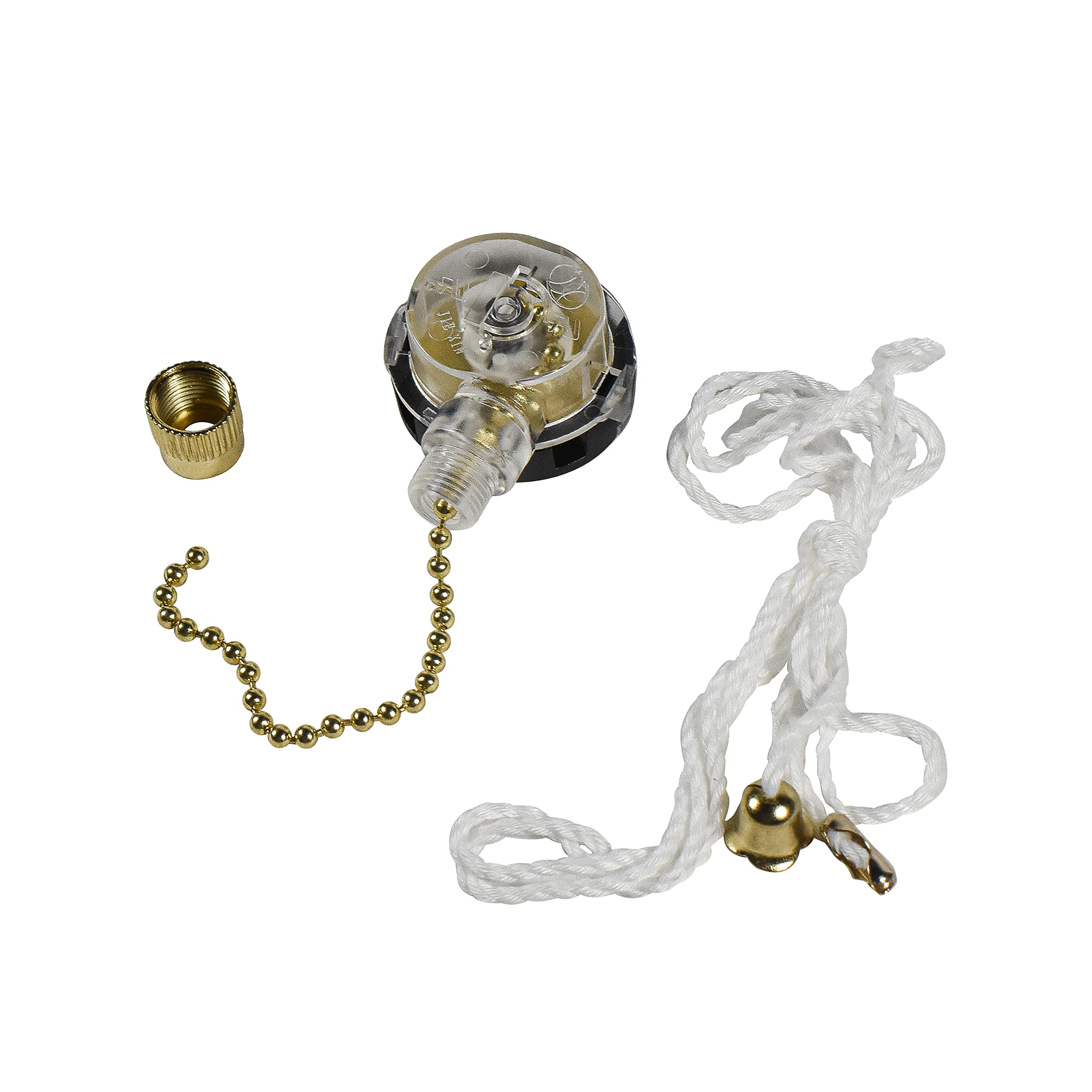 Hqrp Kit Ceiling Fan Capacitor Cbb61 10Uf 2 Wire Ul Listed And 3 Speed Fan Switch