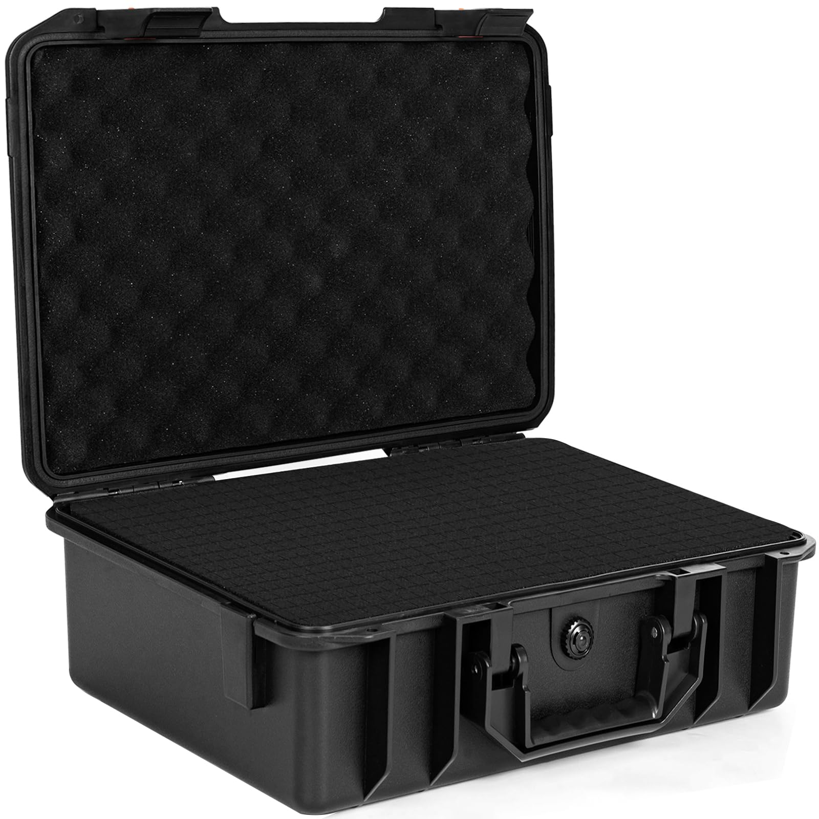 16 inch Hard Carrying Case,Shockproof Storage Box with Customizable Foam,Portable Protective Tool Box for Microphone,Recorder,El
