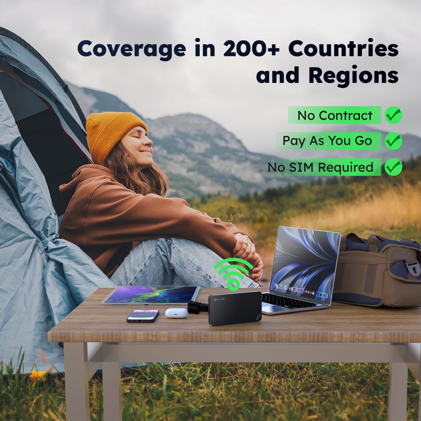 Glocalme U3 Mobile Hotspot Device With Us 10Gb Data 30 Days, Wireless Portable Wifi For Local Global Travel In 200+ Countries, N