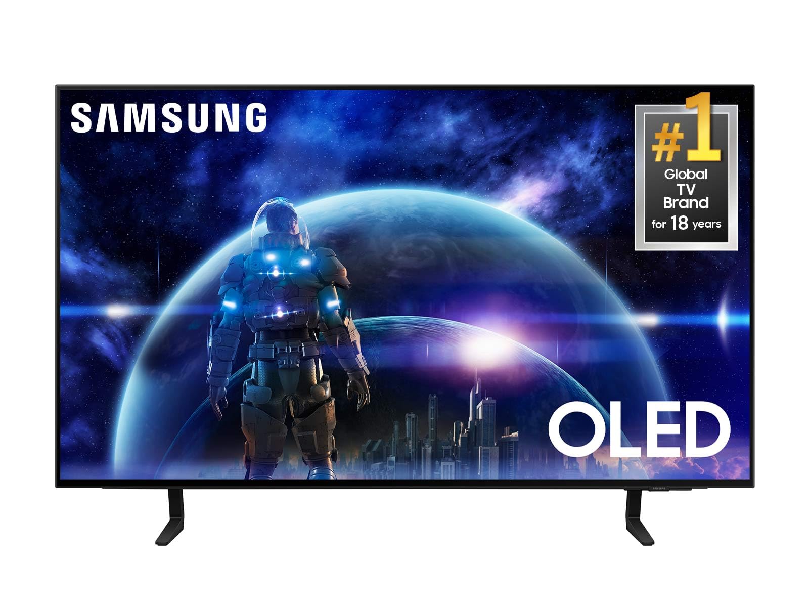 Samsung Qn42S90Daexza 42 Inch 4K Oled Smart Tv With Dolby Atmos And An Austere 7S-8Khd2-2.5M Vii Series 2.5M Premium Braided 8K