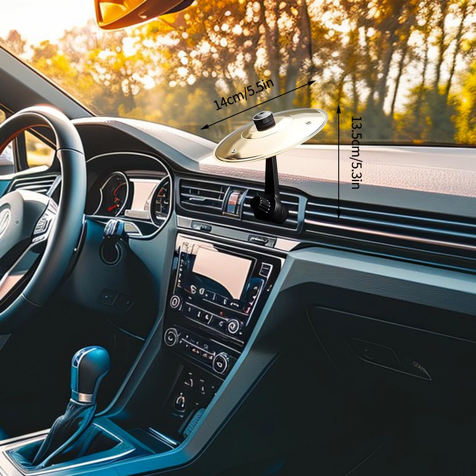 Car Cymbal Air Vent, Car Crash Cymbal, Drum Cymbal, Ingenious Design, Suitable For Various Car Air Vents, For Music Lovers, Gold