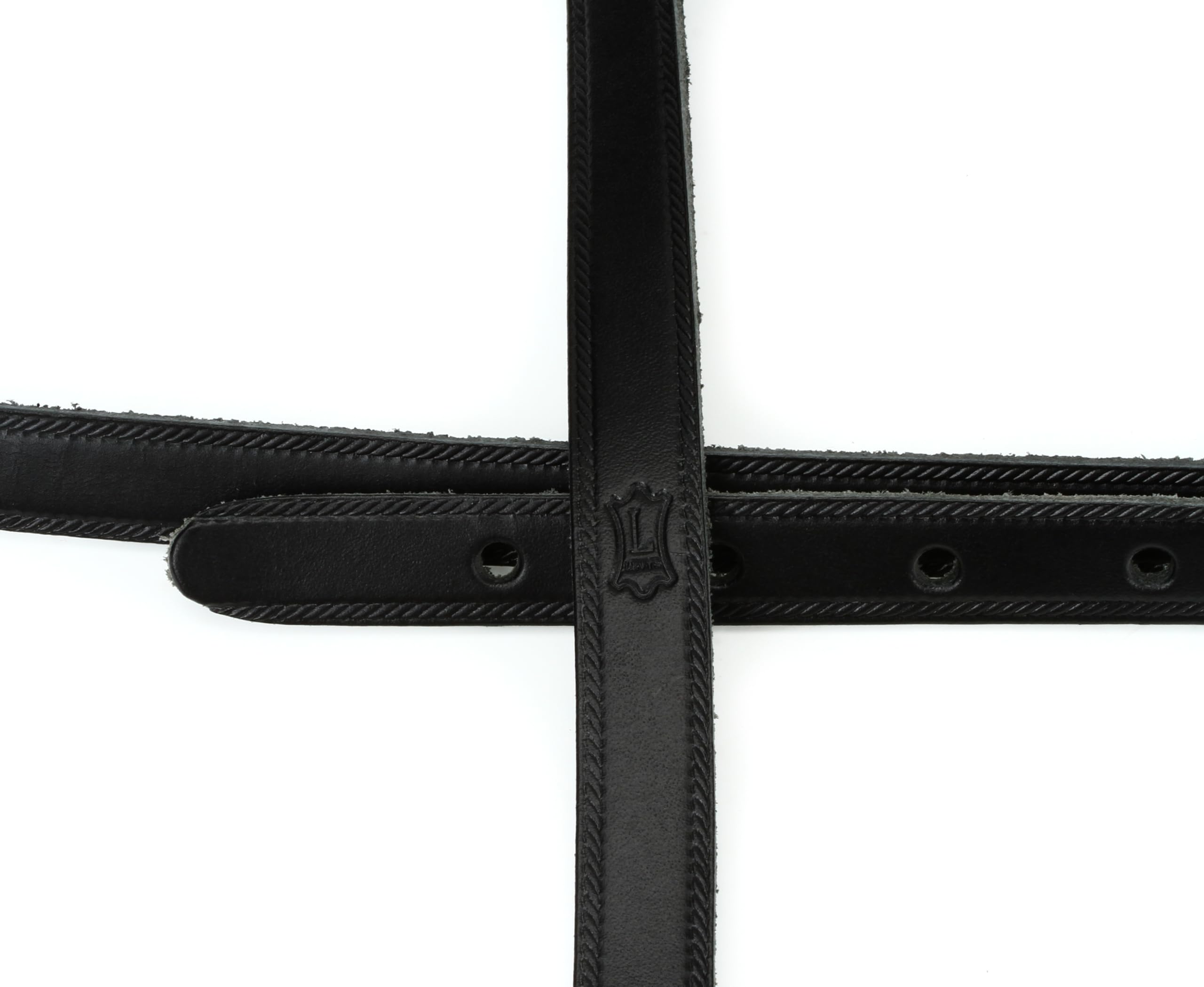 Levys Leathers 50S Style Rnr Leather Strap,Black