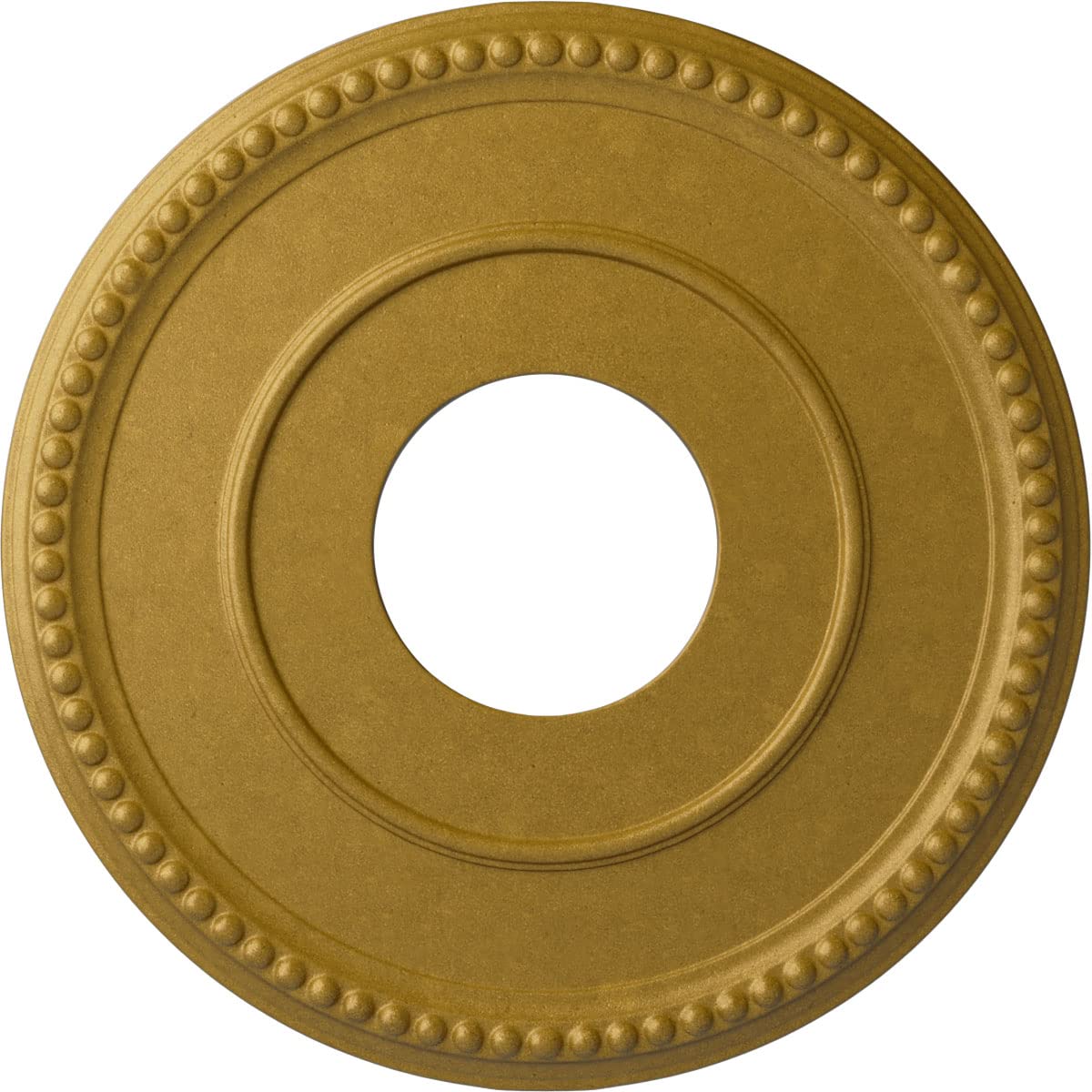 Ekena Millwork CM12BRPGS 12-1/2 x 3-7/8 x 3/4 Bradford Ceiling Medallion, Pharaohs Gold