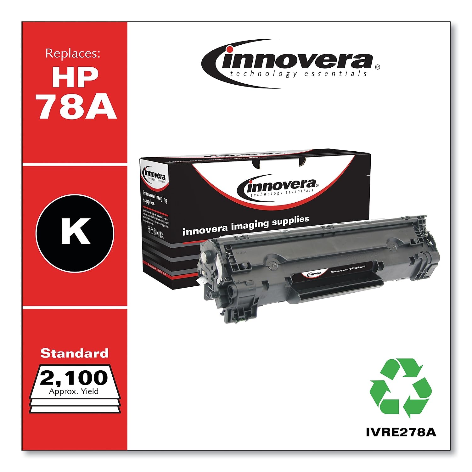 Innovera Ivre278A   Remanufactured Ce278A 78A Toner