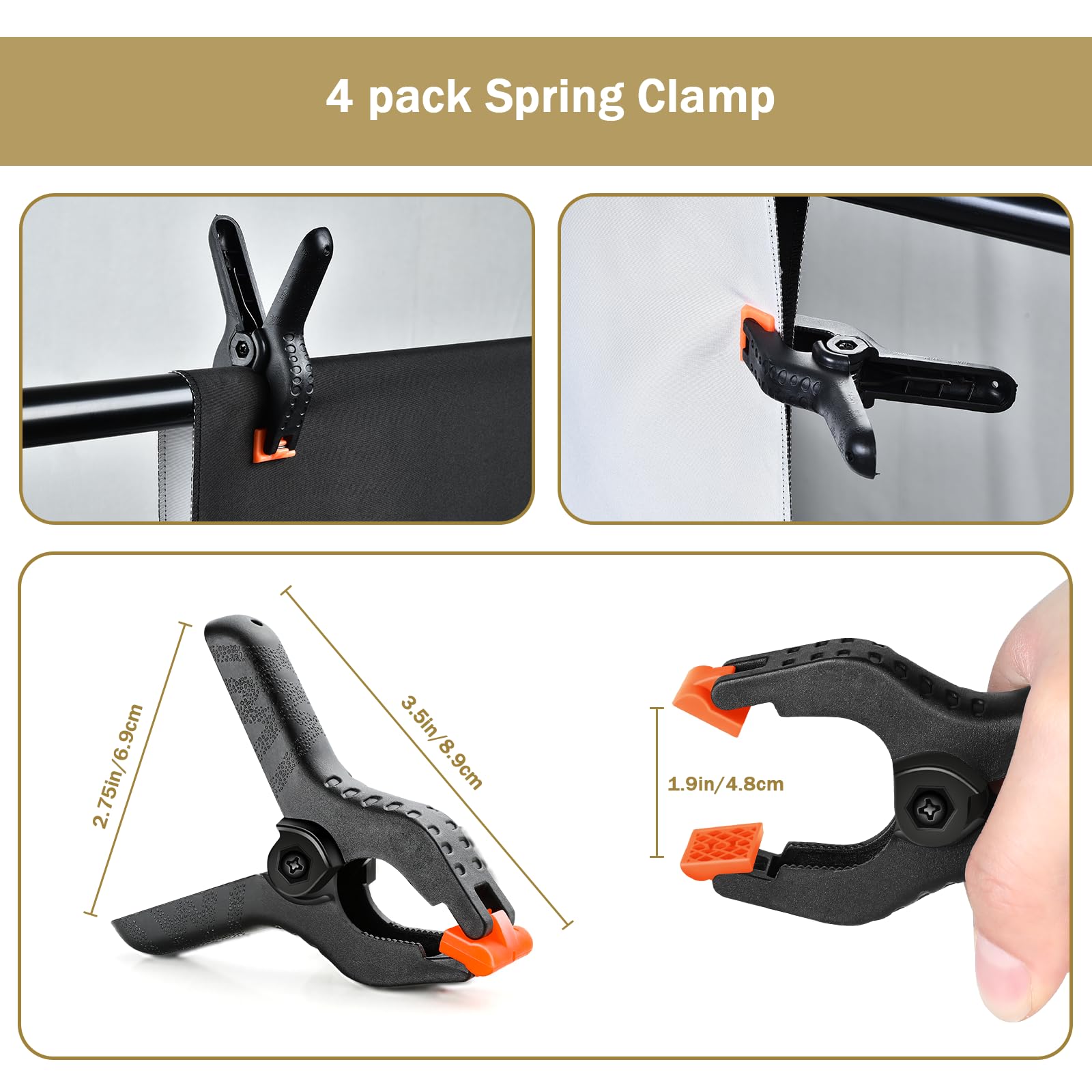 Utebit 6.5Ftx10Ft Black And White Backdrop Background For Photography, Black & White 2 In 1 Double Sided Photo Booth Backdrop Fo