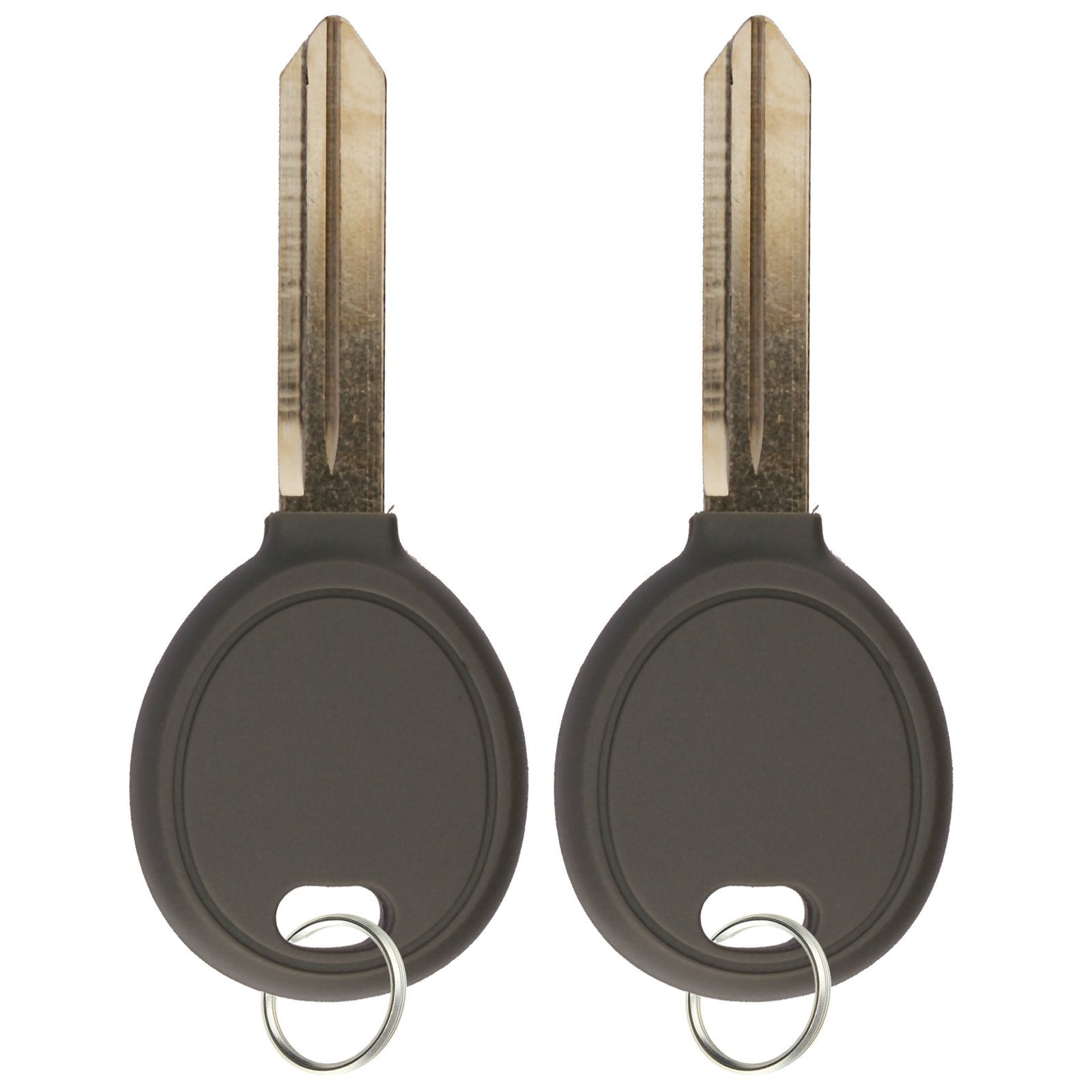 Keylessoption Transponder Chip Uncut Ignition Key Blank Replacement For Y160 (Pack Of 2)