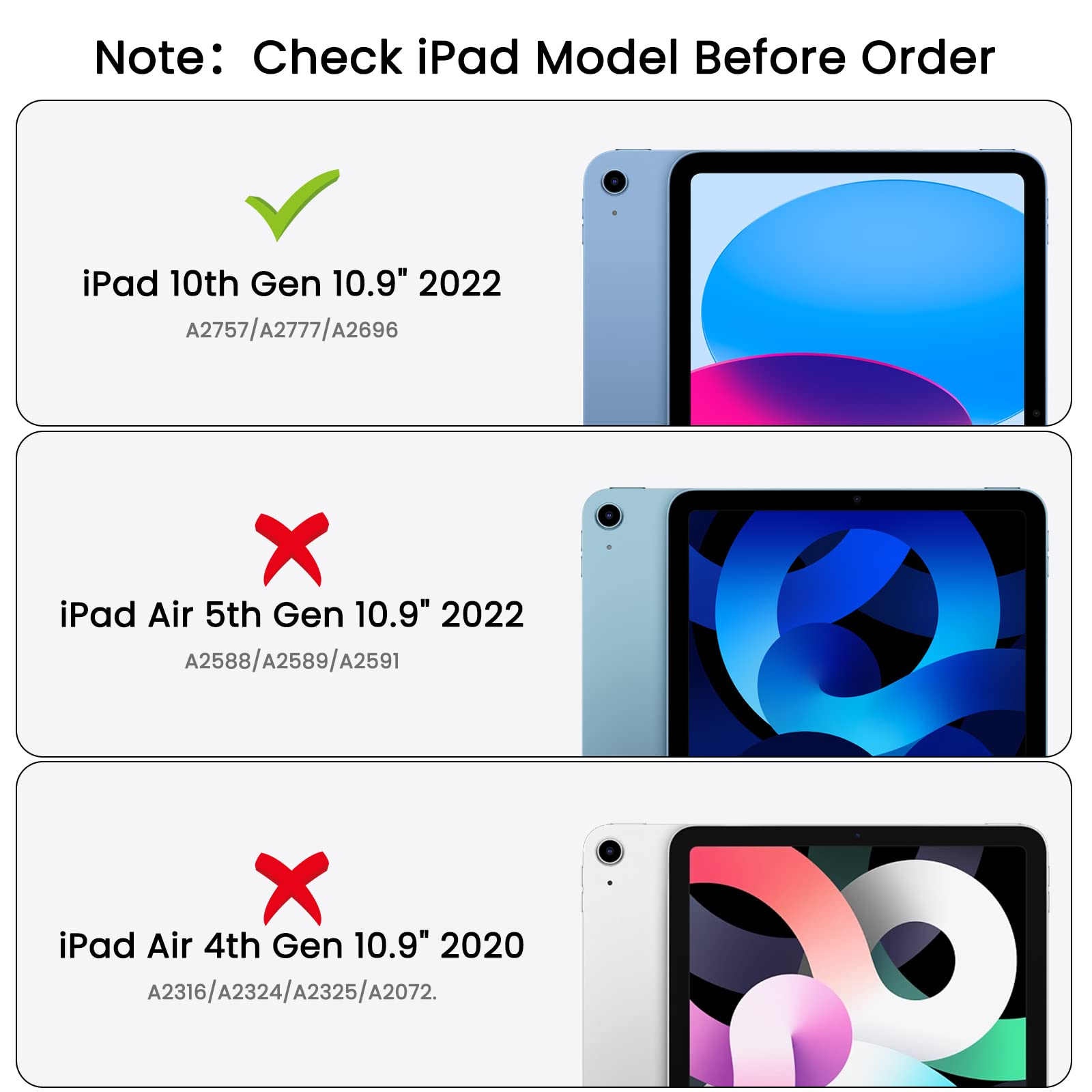 Infiland Compatible With Ipad (A16) 11Th Generation 11 Inch 2025 Case, Ipad 10Th Generation Case 2022 10.9 Inch 2022, Crystal Clear With Slot For Pencil & Charging Adapter, Rose Gold