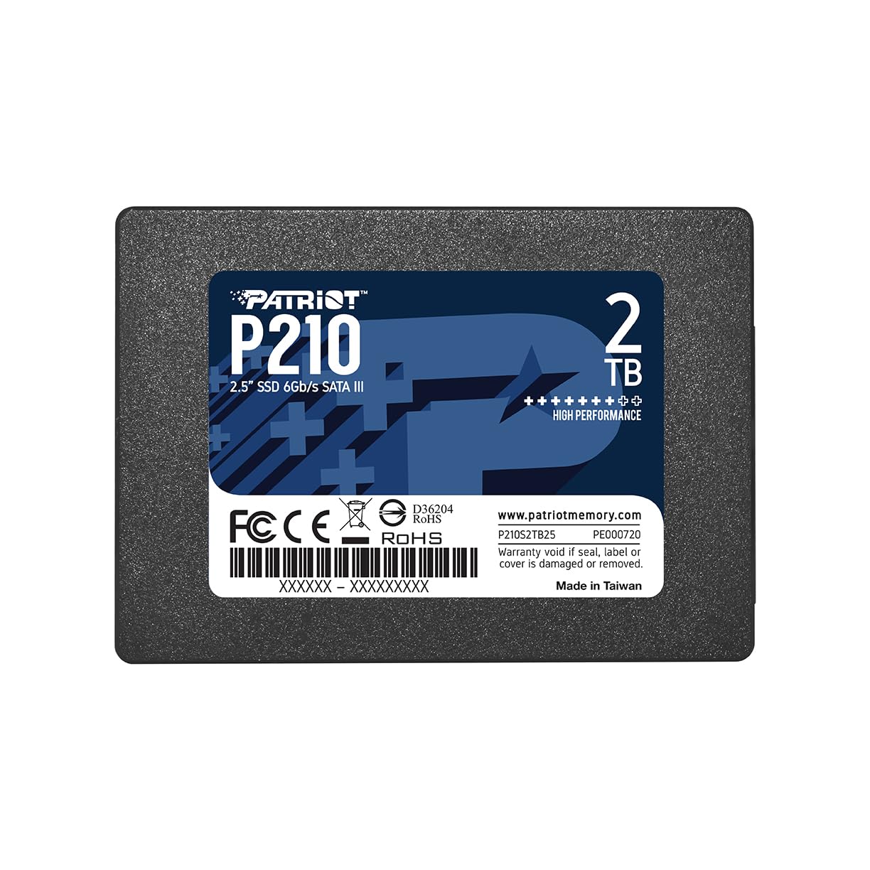 Patriot Memory P210 Sata 3 2Tb Ssd 2.5 Inch Internal Solid State Drive   P210S2Tb25
