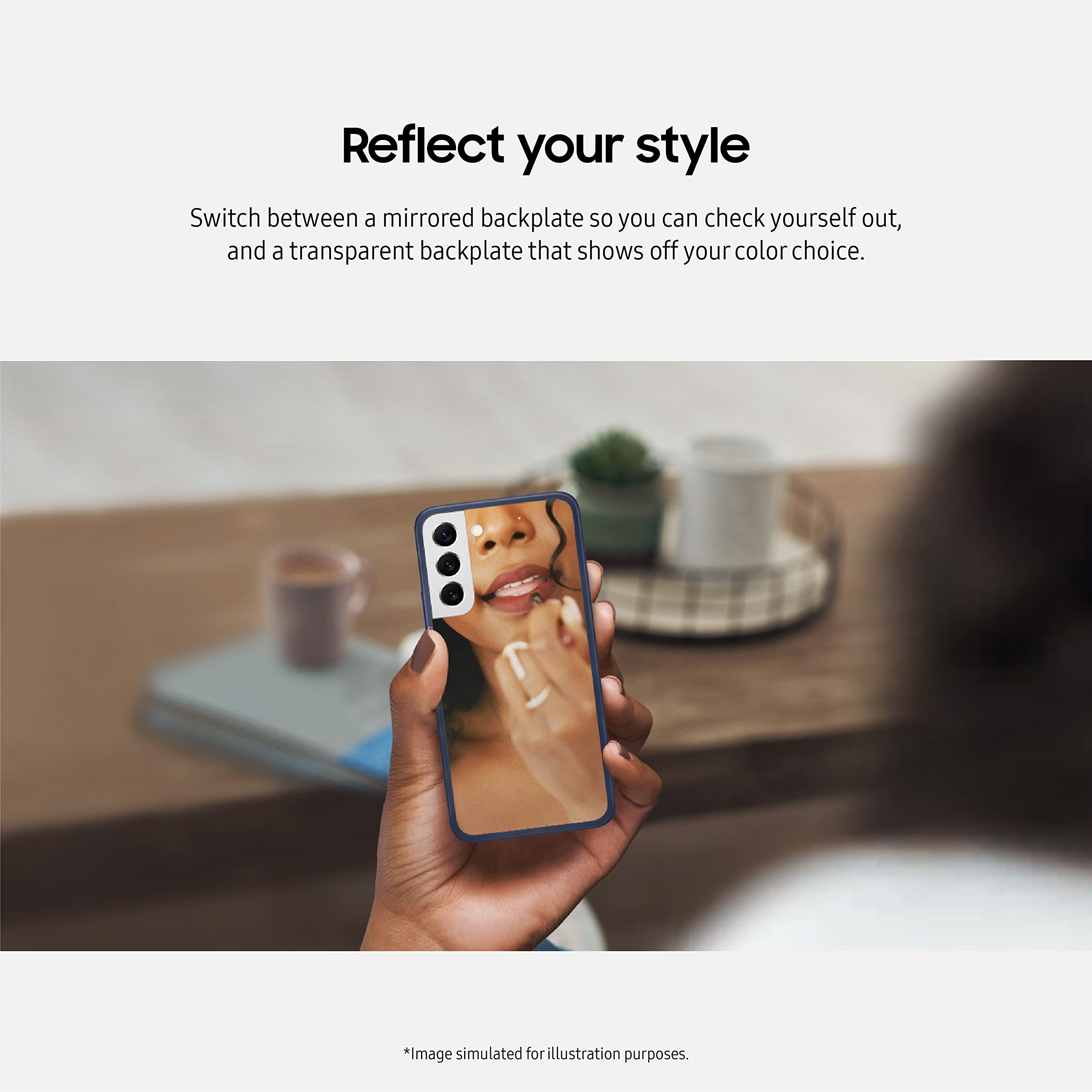 Samsung Galaxy S22 Frame Cover, Navy