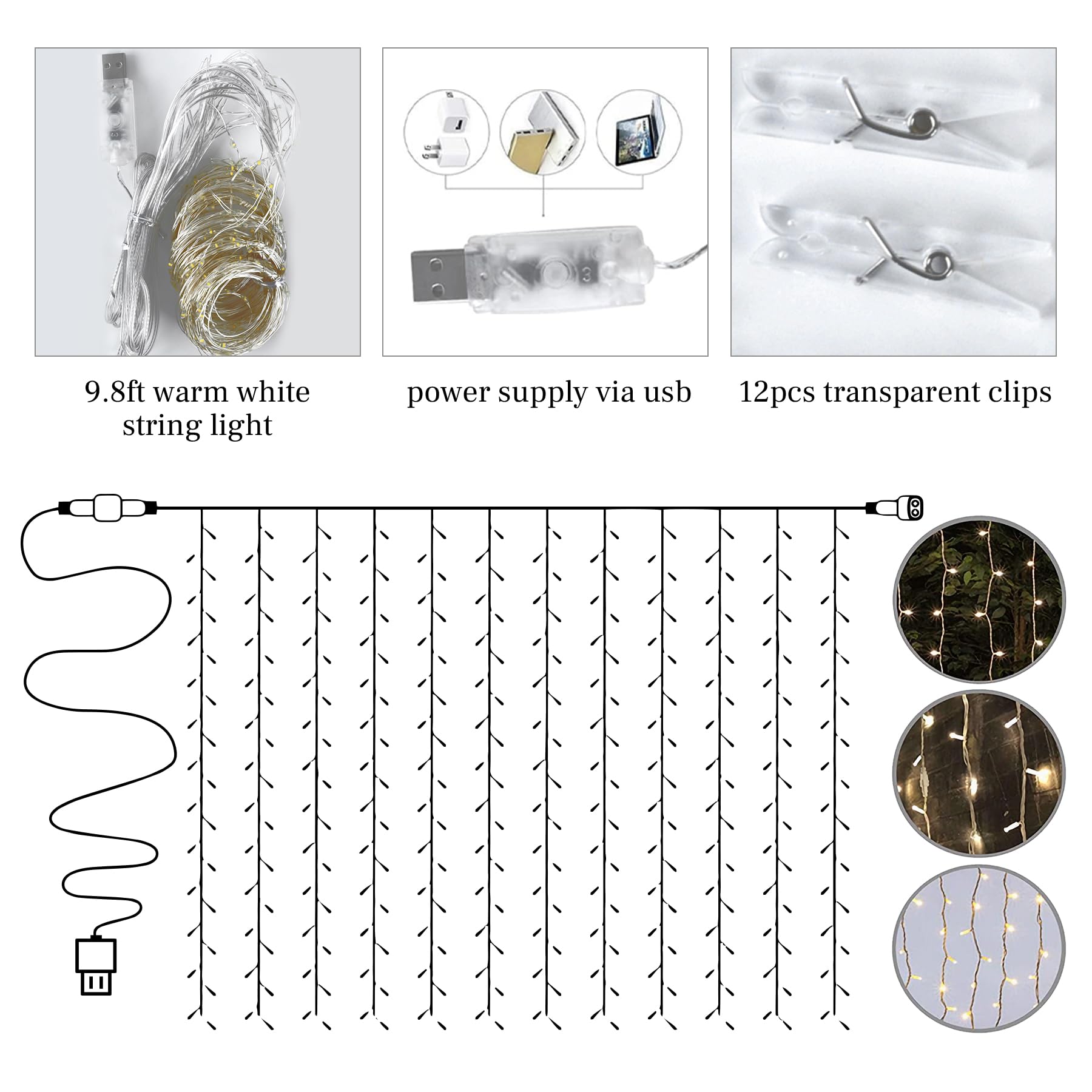 10  10Ft Hot Pink Tulle Backdrop Curtain With Lights String For Parties, Sheer Curtain Backdrop Drapes For Wedding Party Home De