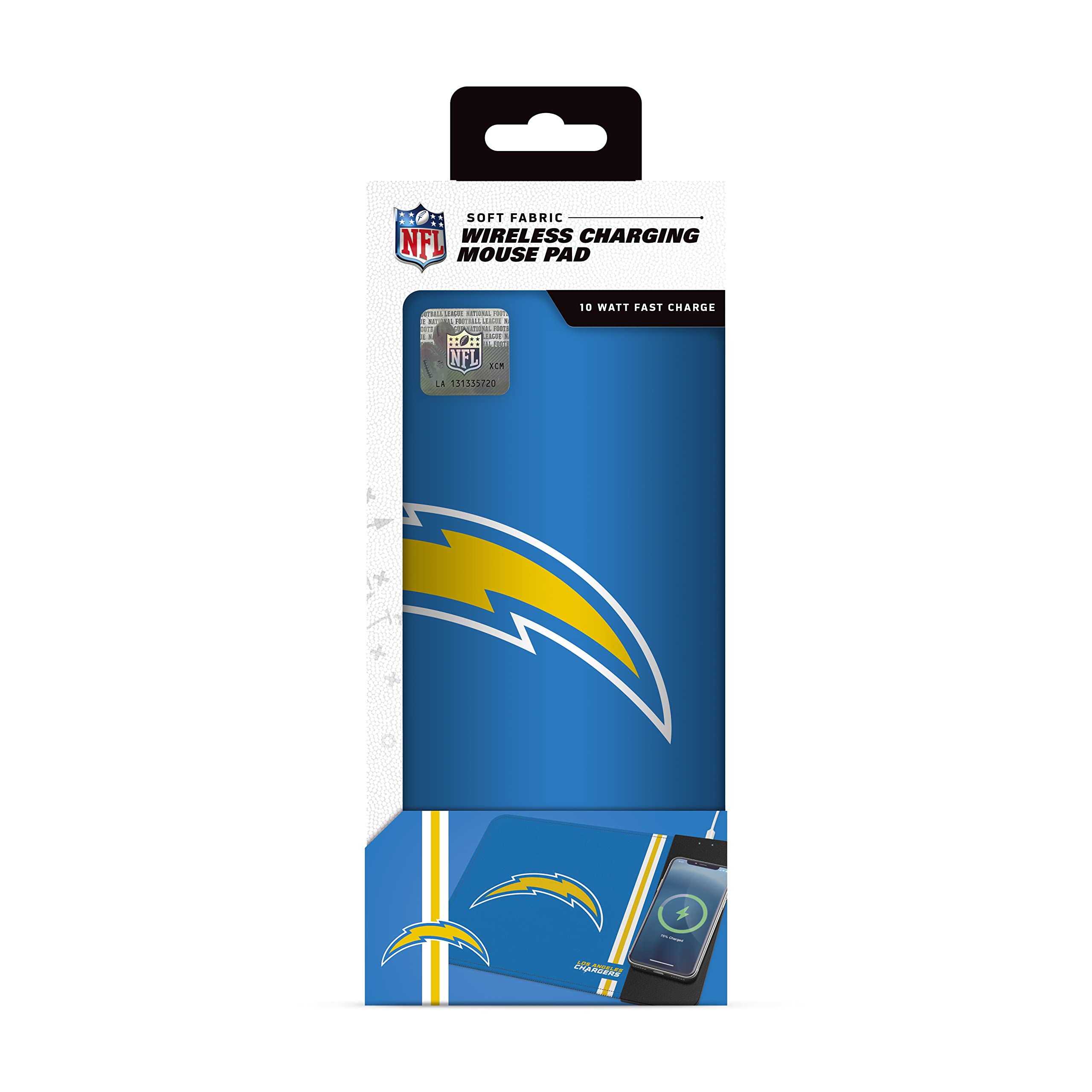 Soar Nfl Wireless Charging Mouse Pad, Los Angeles Chargers