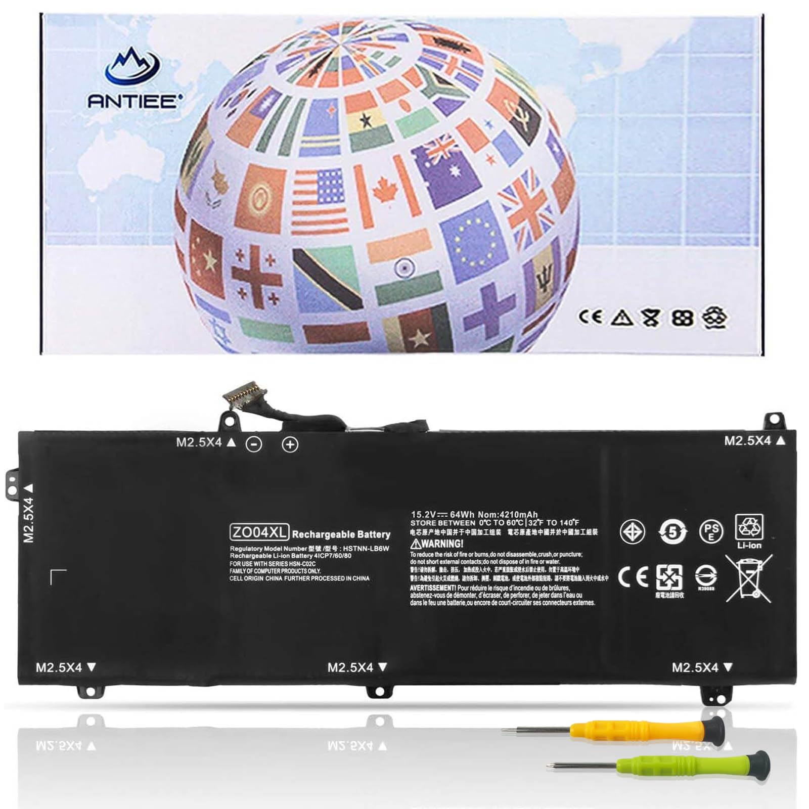 Antiee Zo04Xl Laptop Battery Replacement For Hp Zbook Studio G3 G4 Mobile Workstation Zo04 Zo06 Zo06Xl 808396 421 808450 001 808