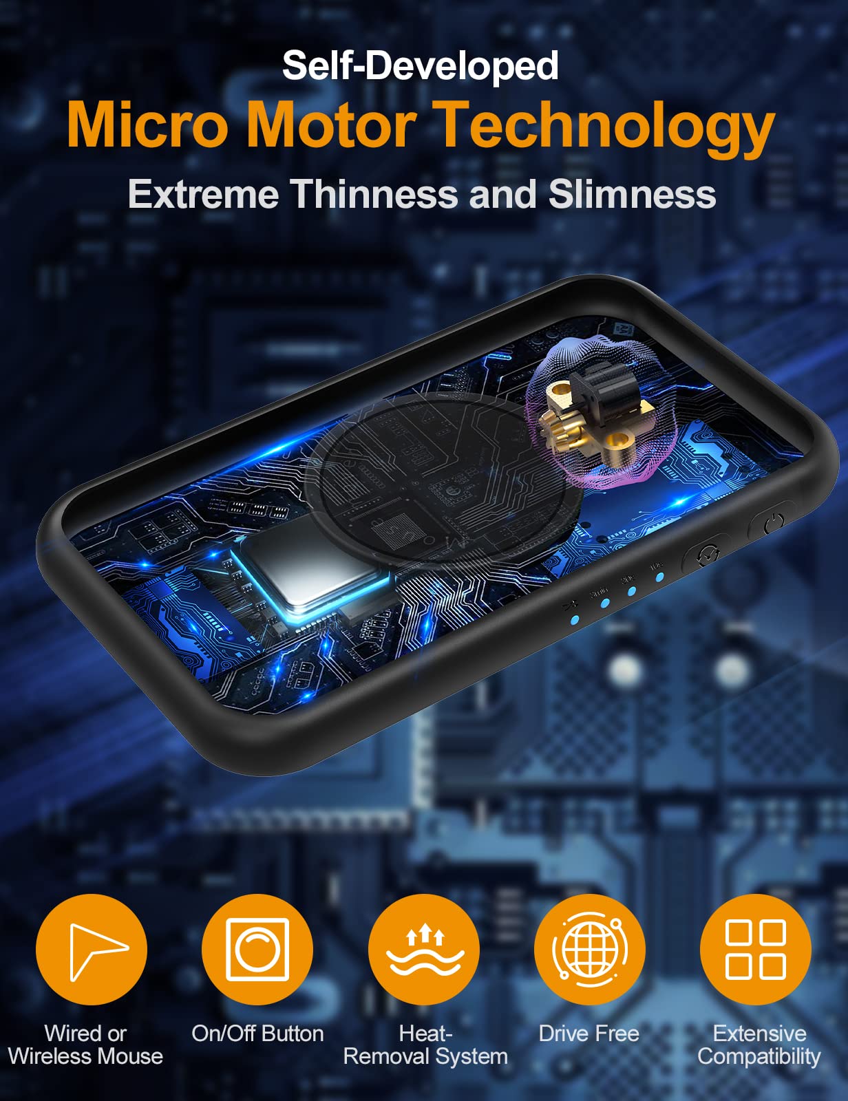 Meatanty [Ultra Slim And Quiet] Mouse Jiggler, 100% Unrecognizable Mouse Mover, Adjustable Interval Timer, Mouse Shaker Wiggler