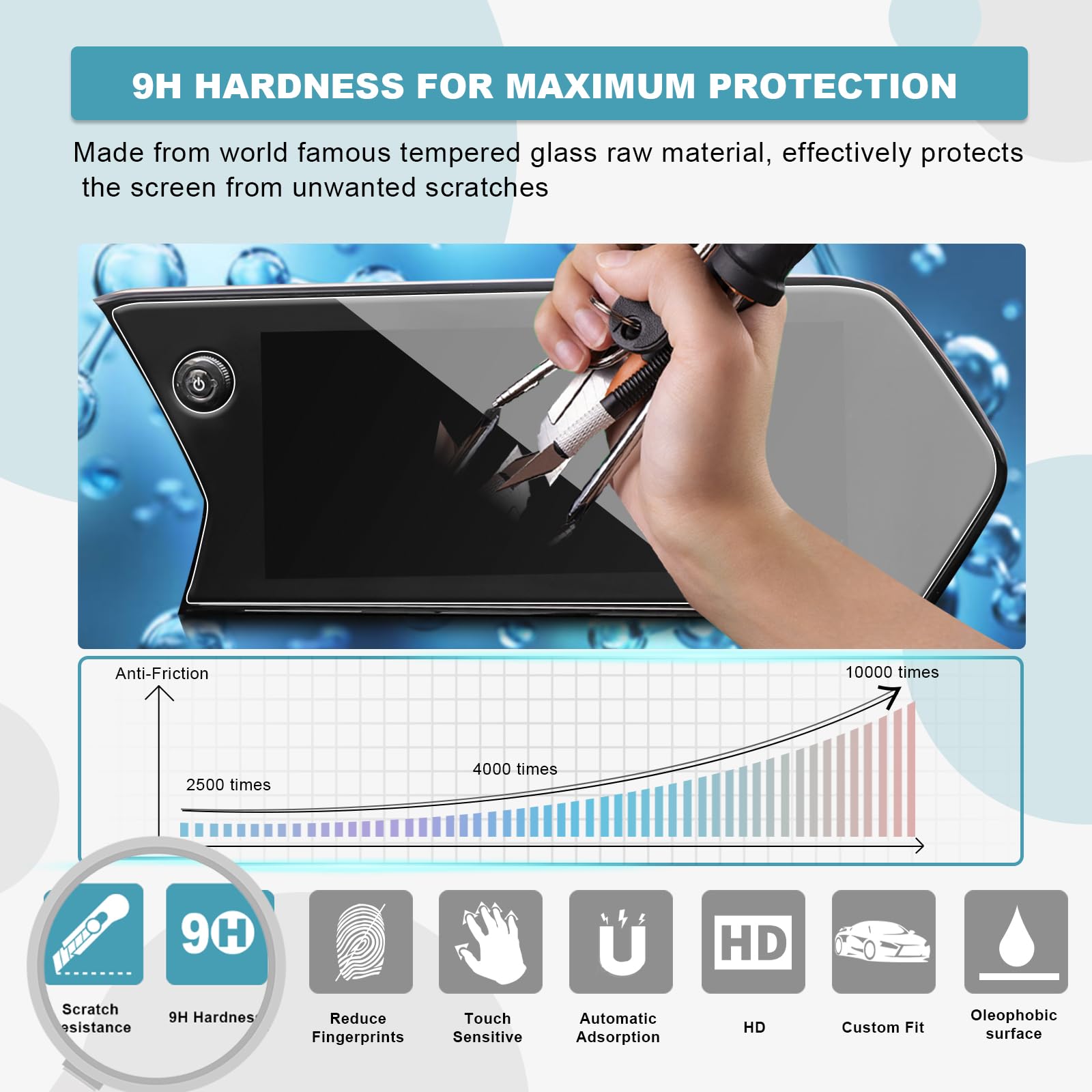 Cdefg For 2024 Chevy Trax Screen Protector For 2024 Chevy Trax Lt 2Rs Activ 11 Inch Tempered Glass Screen Protector Foils Navigation Radio Touch Screen Display Screen Saver 2024 Chevy Trax Accessories