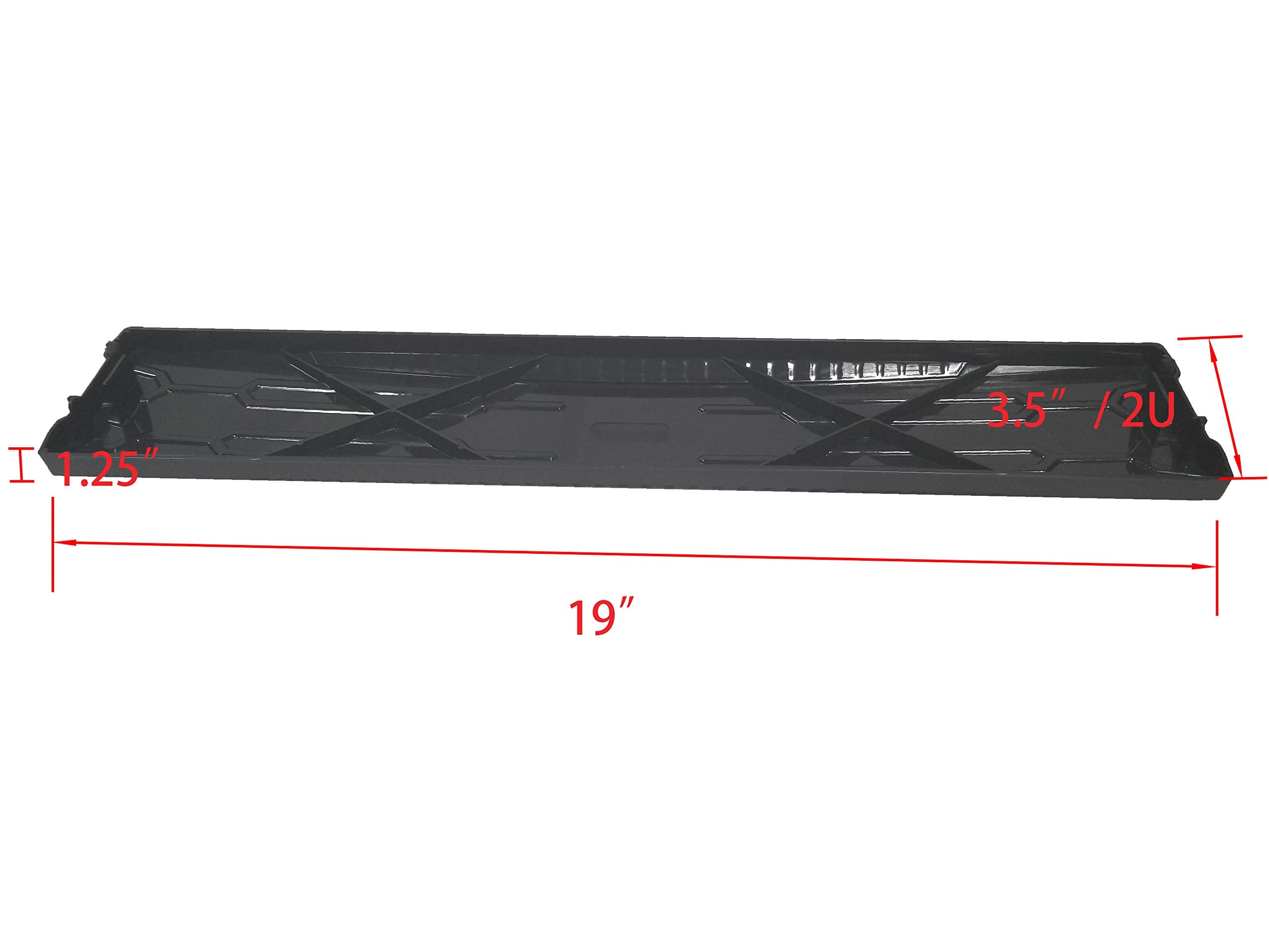 Aeons 2U Blank Rack Mount Panel 19 Inch Server Network Rack Enclosure Plastic Blanking Panel Black  5 Pack