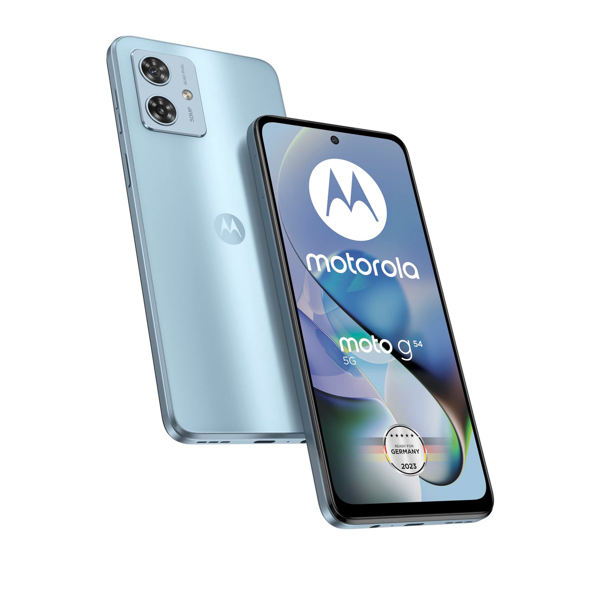 Motorola Moto G54 Dual Sim 256Gb Rom + 8Gb Ram (Only Gsm | No Cdma) Factory Unlocked 5G Smartphone (Glacier Blue)   Internationa