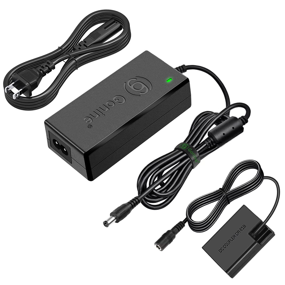 Gonine Ack E18 Power Supply For Canon R50, Lp E17 Dummy Battery Dr E18 Dc Coupler Continuous Ac Adapter, For Canon Eos Rebel R8 Rp R50 R10 T7I T6I T8I T6S Sl2 Sl3 850D 77D, Kiss X8I X9I X10 Cameras.