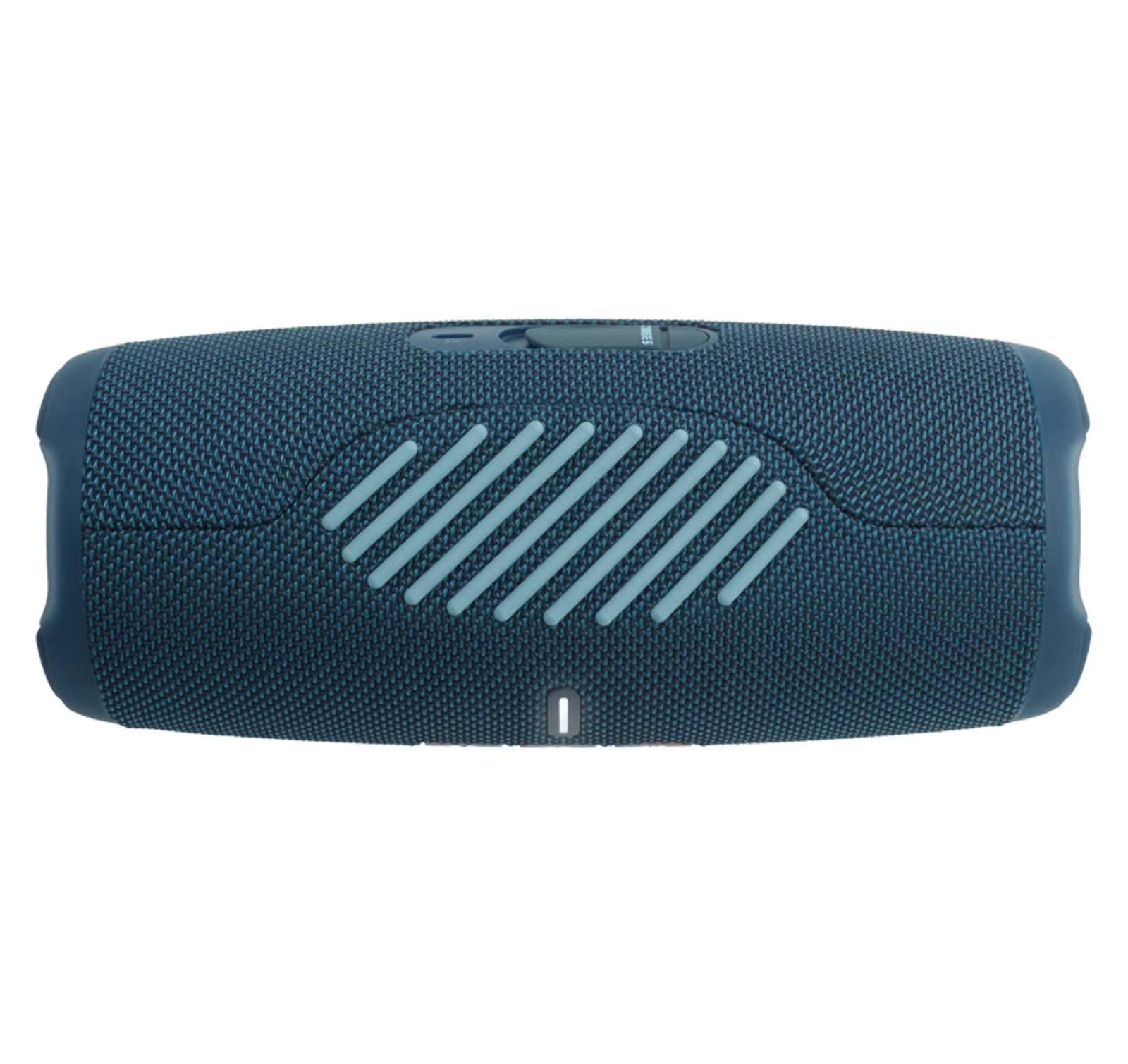 Jbl Charge 5 Portable Waterproof Wireless Bluetooth Speaker Bundle With Divvi! Protective Hardshell Case - Blue