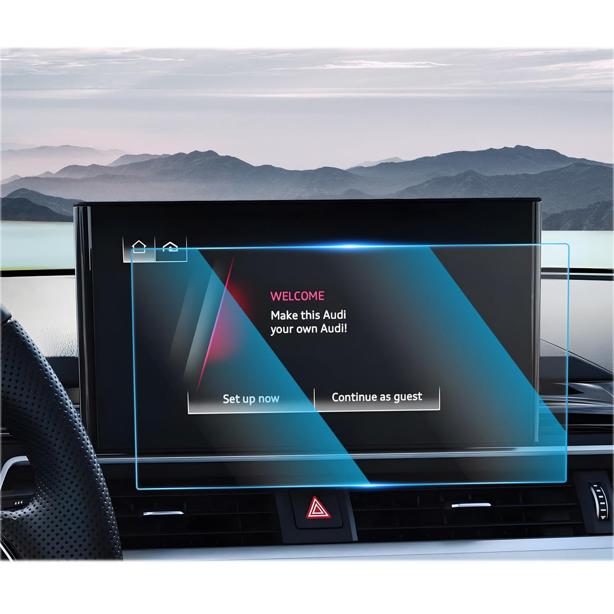 Cdefg Screen Protector For Audi Q5 2022-2025 Accessories Touchscreen Display Cover For Audi A4 A5 Q5 Screen 2025 2024 2023 2022 2021-10.1' Tempered Glass