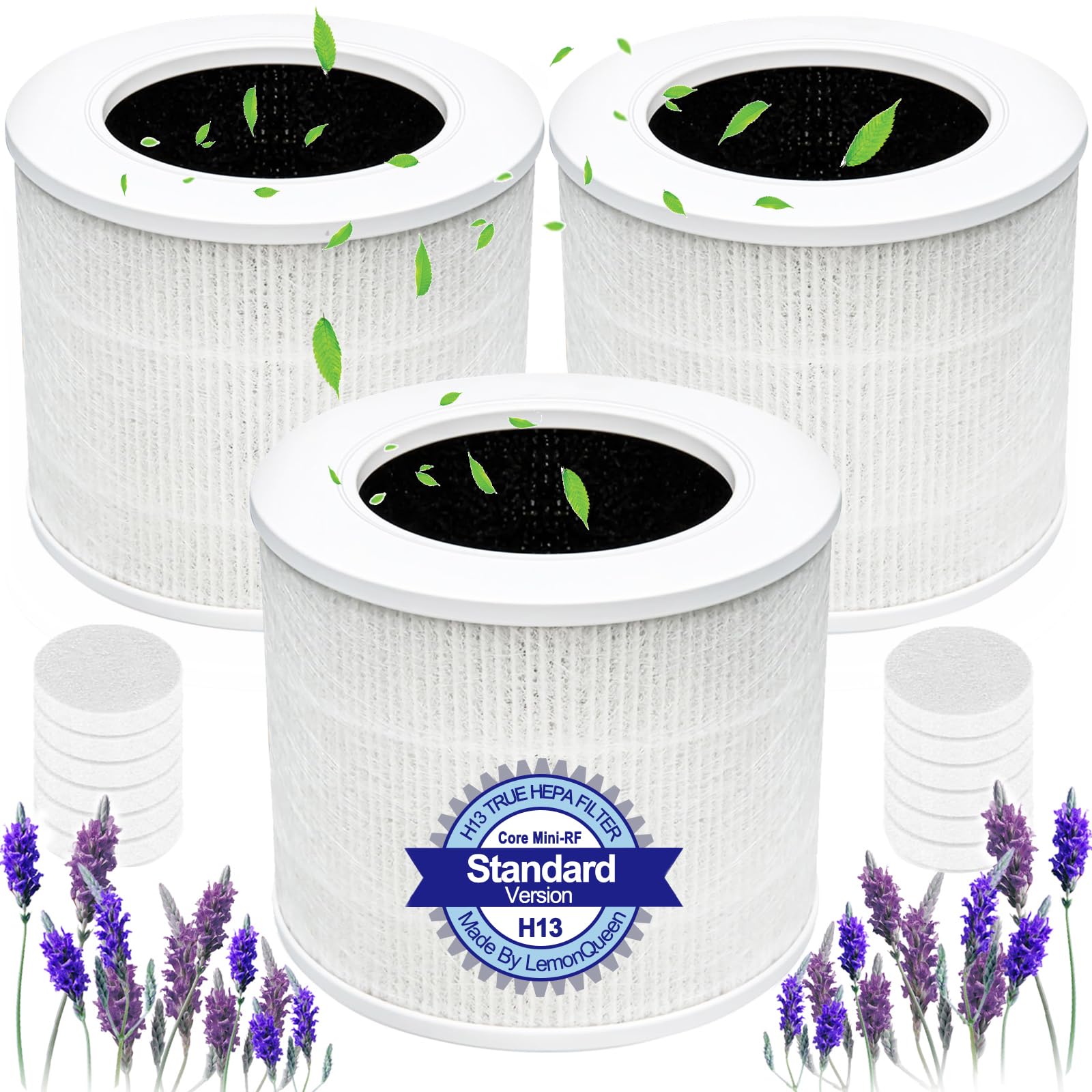 3 Pack Core Mini Replacement Filter Compatible With Levoit Core Mini Air Purifier,Core Mini P,3 In 1 High Efficiency Filter, Min