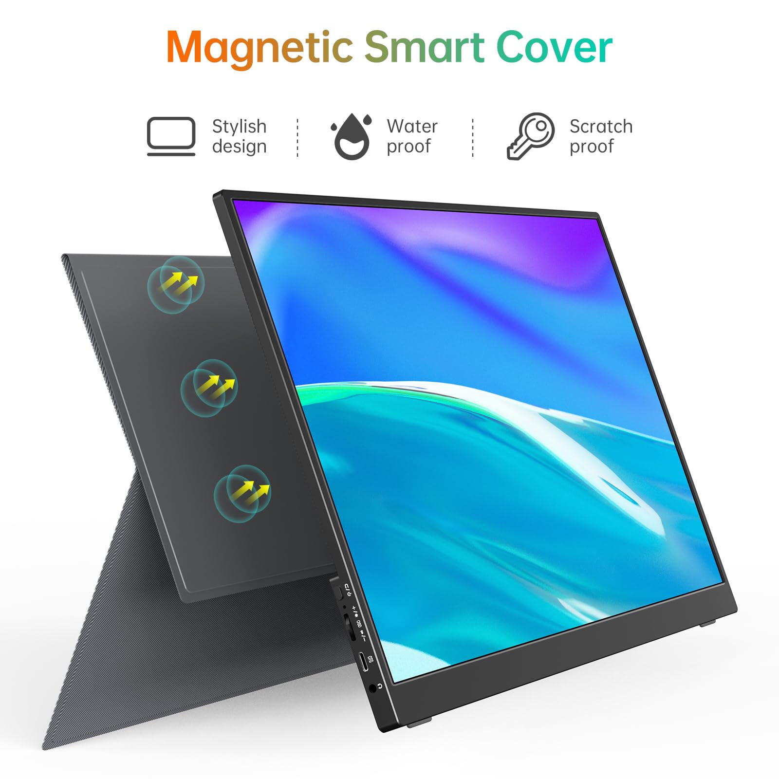 Mnn 17.3'' Portable Monitor 1080P Fhd 144Hz Narrow Edge Laptop Monitor Usb C Hdmi Gaming Computer Ips Hdr Screen, Travel Monitor