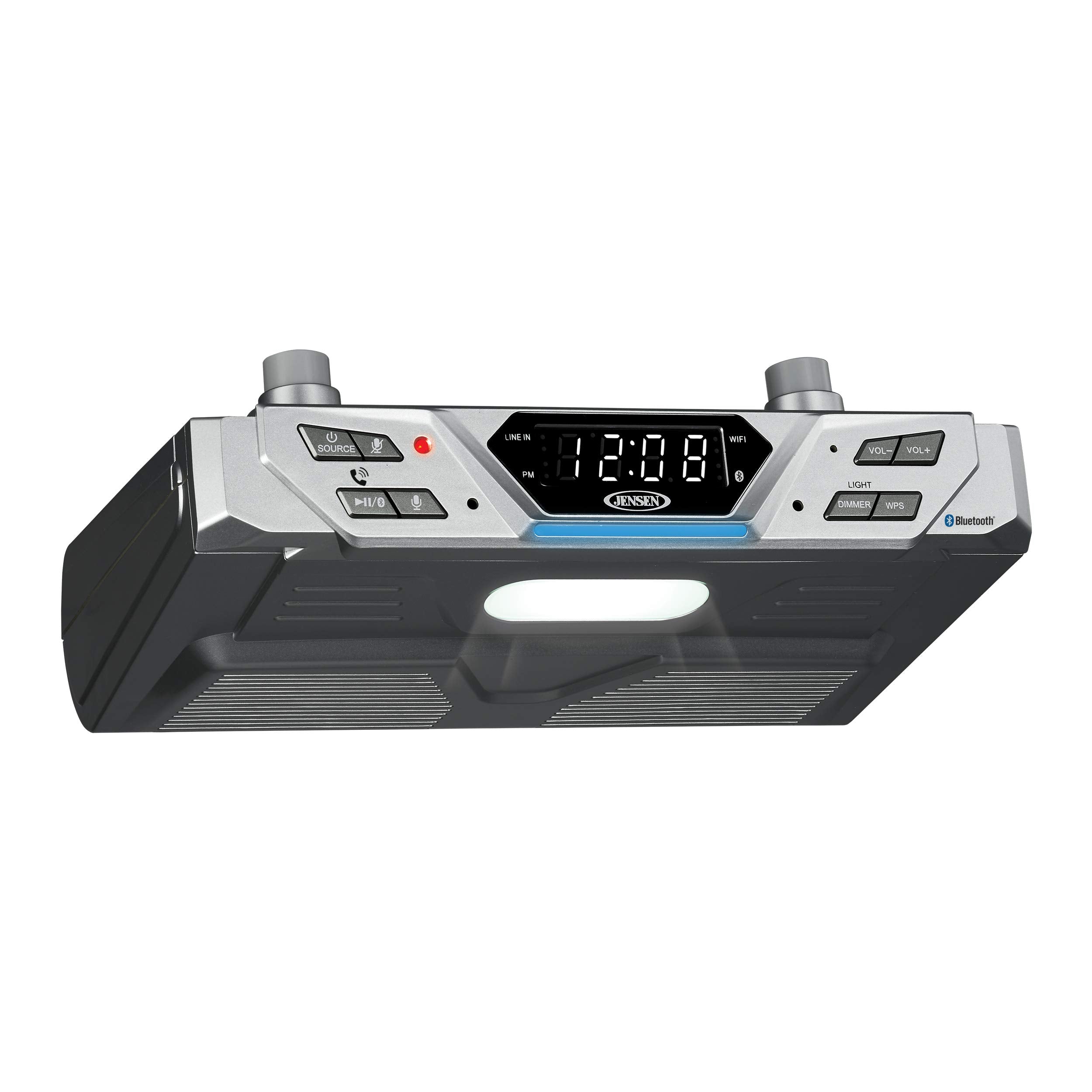 Jensen Under Cabinet Bluetooth Music System With Alexa Far-Field And Tap To Talk
