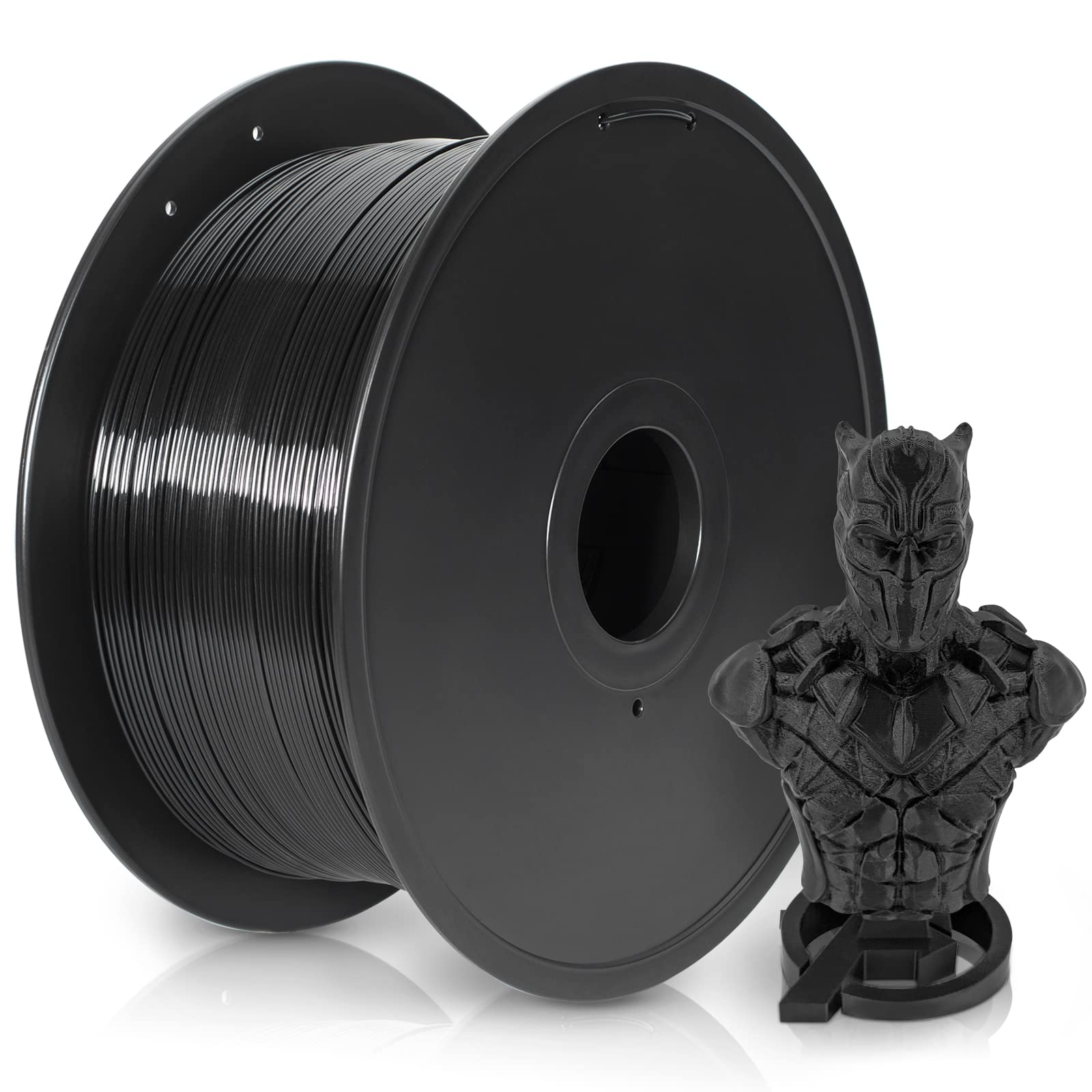 JAREES Petg Filament 1.75,Toughness Enhanced Petg Vacuum Sealed,Adhere Well 1kg Spool 3D Printer Filament,Dimensional Accuracy 1