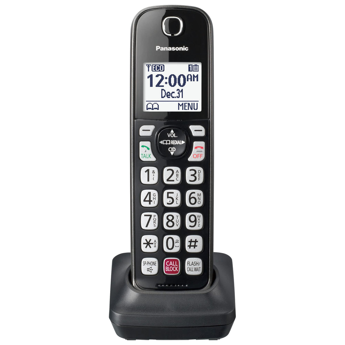 Panasonic Additional Cordless Phone Handset For Use With Kx Tgd81X And Kx Tgd83X Series Cordless Phone Systems   Kx Tgda83M (Met