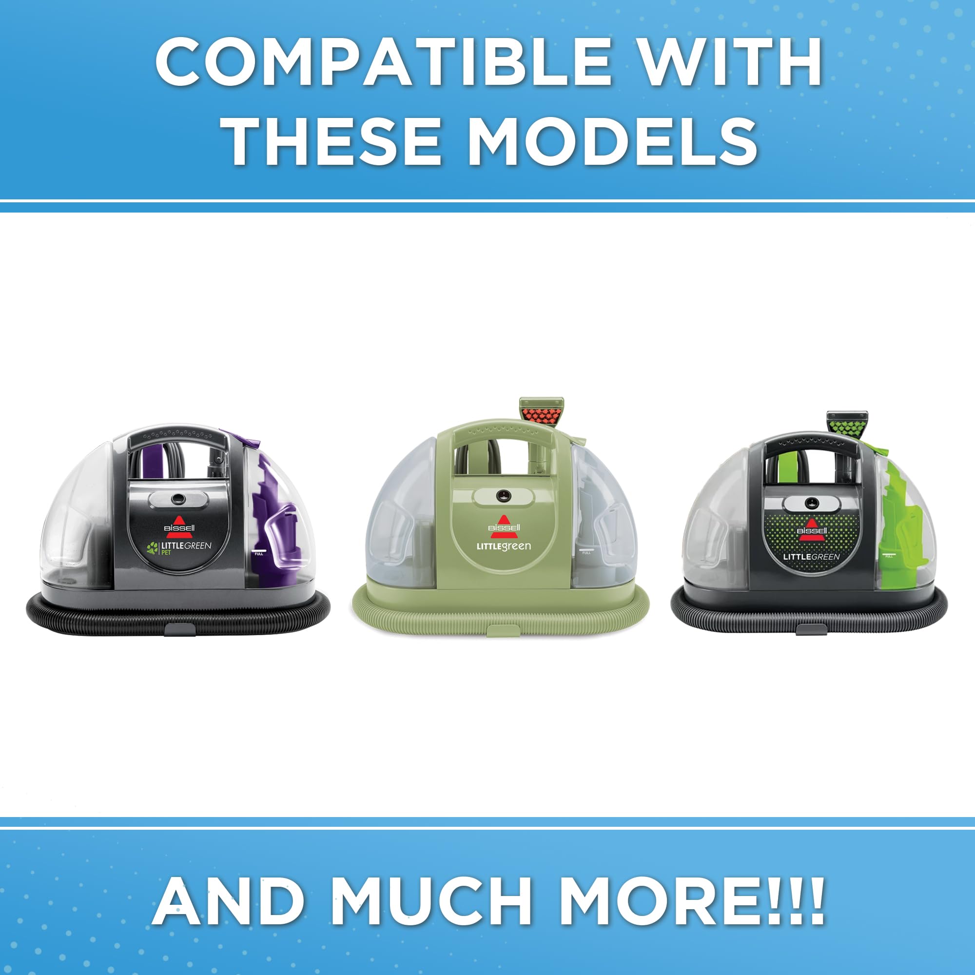 Replacement Cap & Straw Assembly For Bissell Little Green Machine Carpet Cleaners   Models 1400B, 1400W, 3369, 3353, 3519, Only