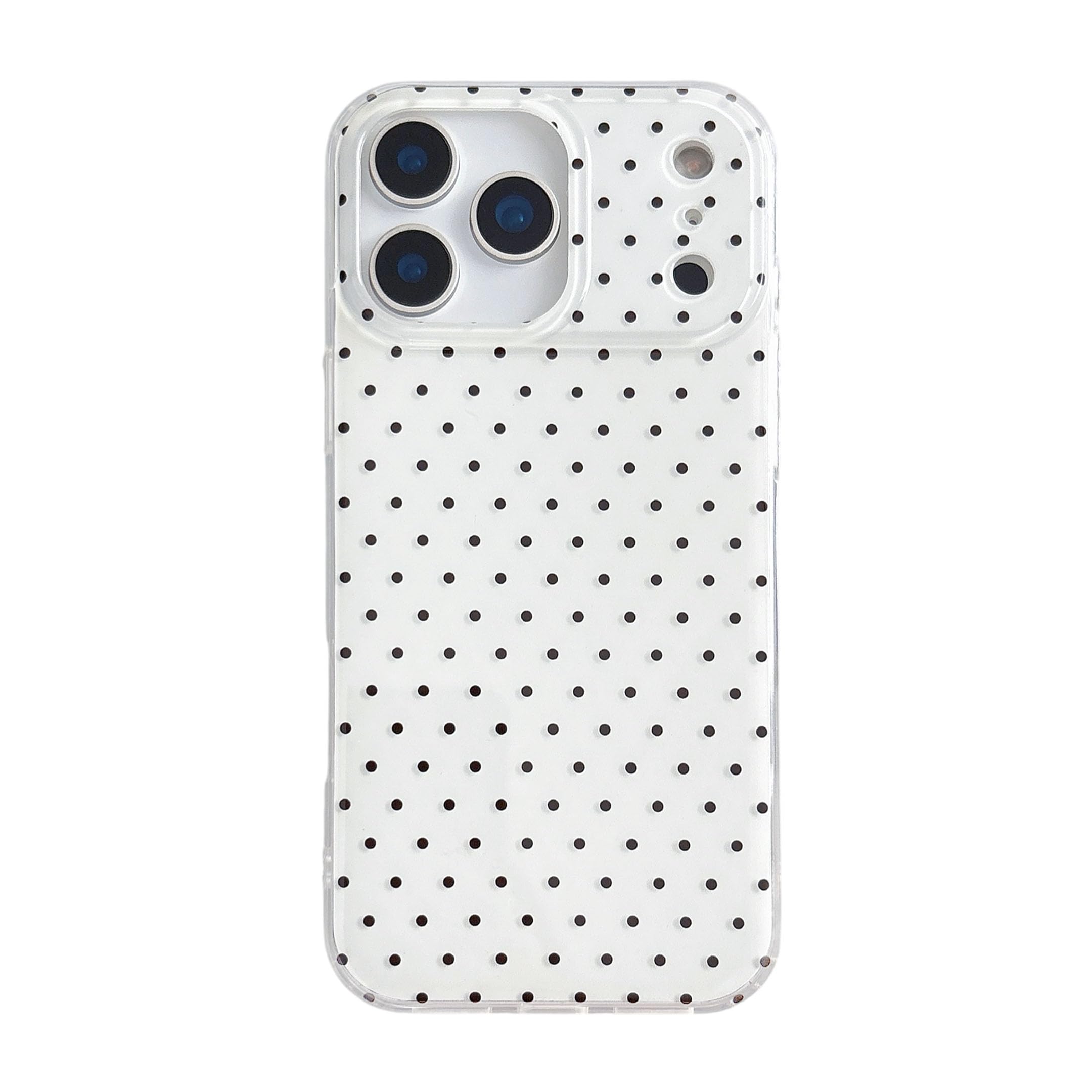 QLTYPRI Cute Phone Case for iPhone 17 Pro Max Case Polka Dot Fashion Aesthetic Design for Women Girls, Slim TPU Shockproof Prote