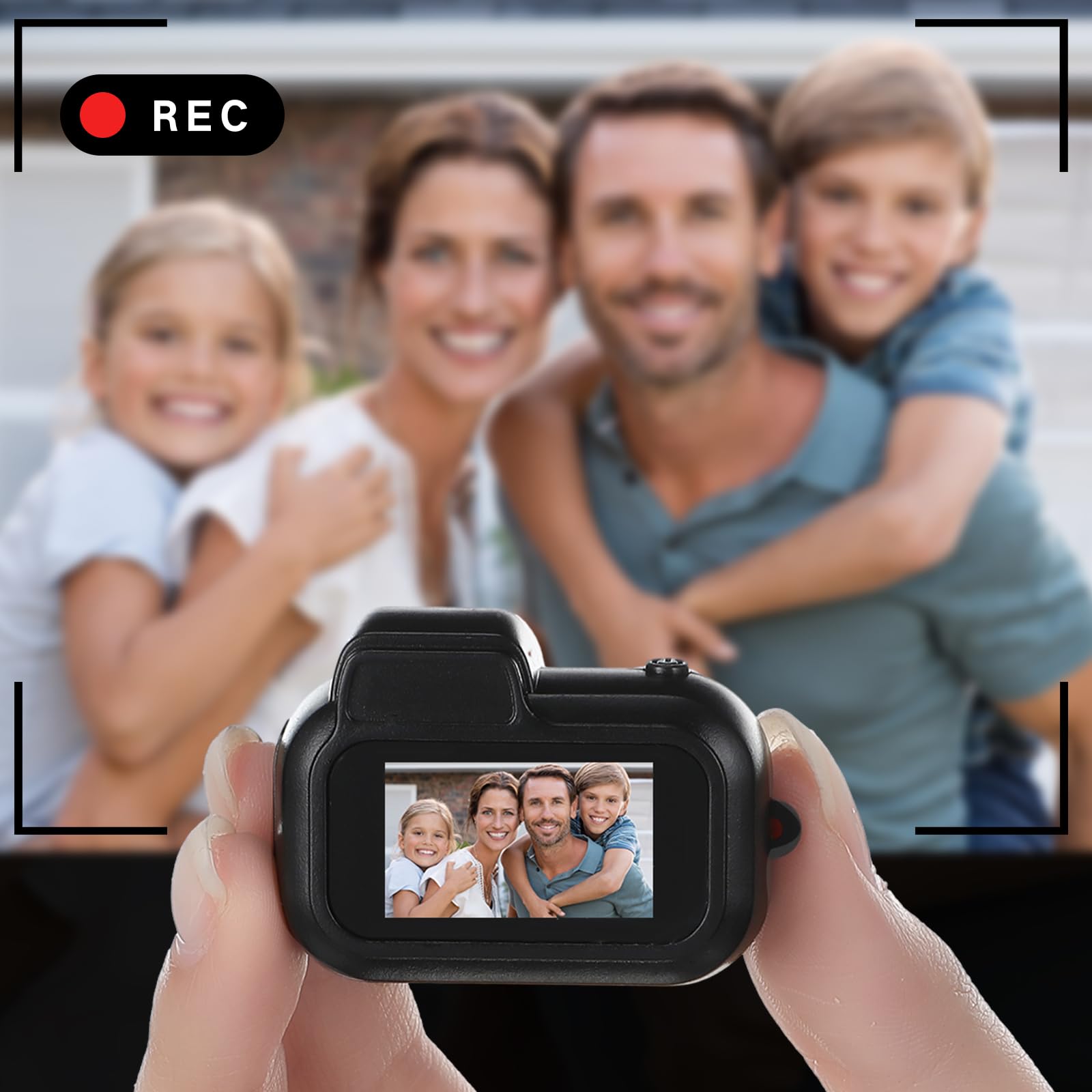 Relaxweex Mini Keychain Camera 1080P Small Retro Portable Photo Video Camera 100 Mins Battery Life Micro Video Camcorder For Tra