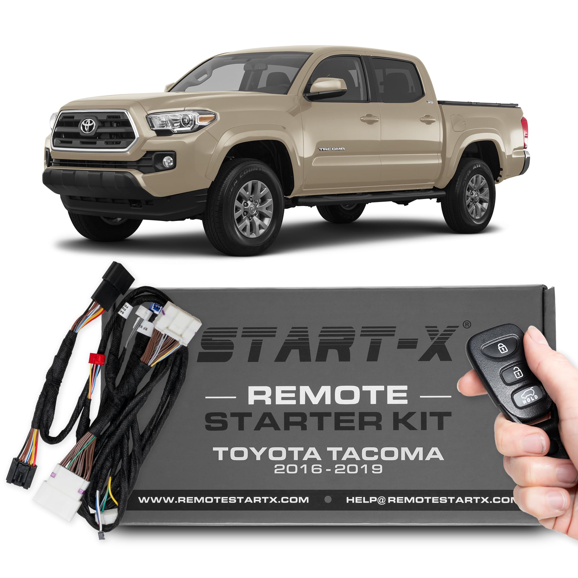 Start-X Remote Starter Kit for Tacoma Push to Start 2016-2019 || 3X Lock to Remote Start || USA Brand