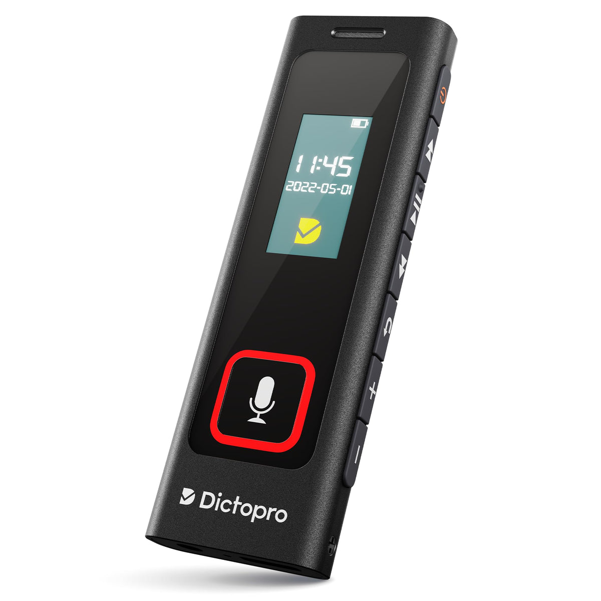 Dictopro X200   Digital Voice Recorder With Sensitive Microphones, Voice Activated Continuous Recording, Password, Mini Dictapho