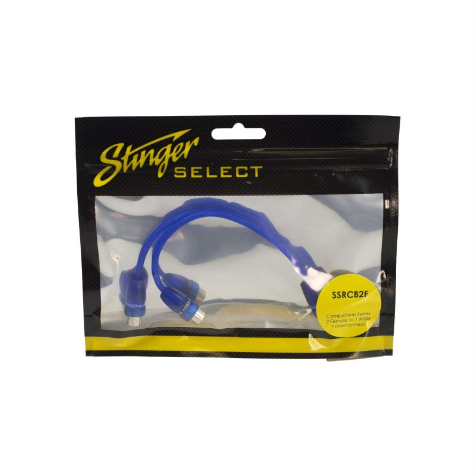 STINGER SSRCB2F Competition Series 2 Female to 1 Male Y Interconnect Chrome