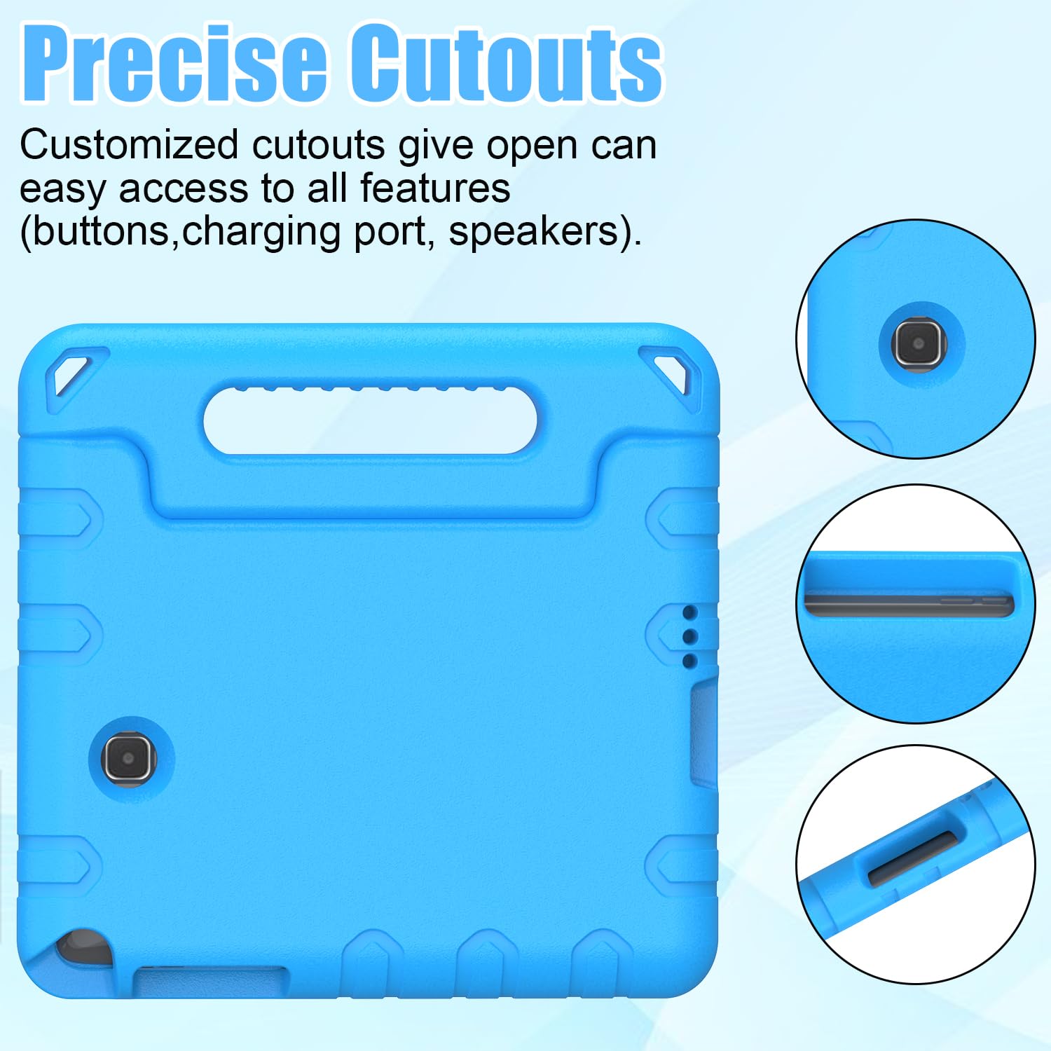 Bmouo Kids Case For Samsung Galaxy Tab A 8.0 (2015) Sm T350   Shockproof Case Light Weight Kids Case Super Protection Cover Hand