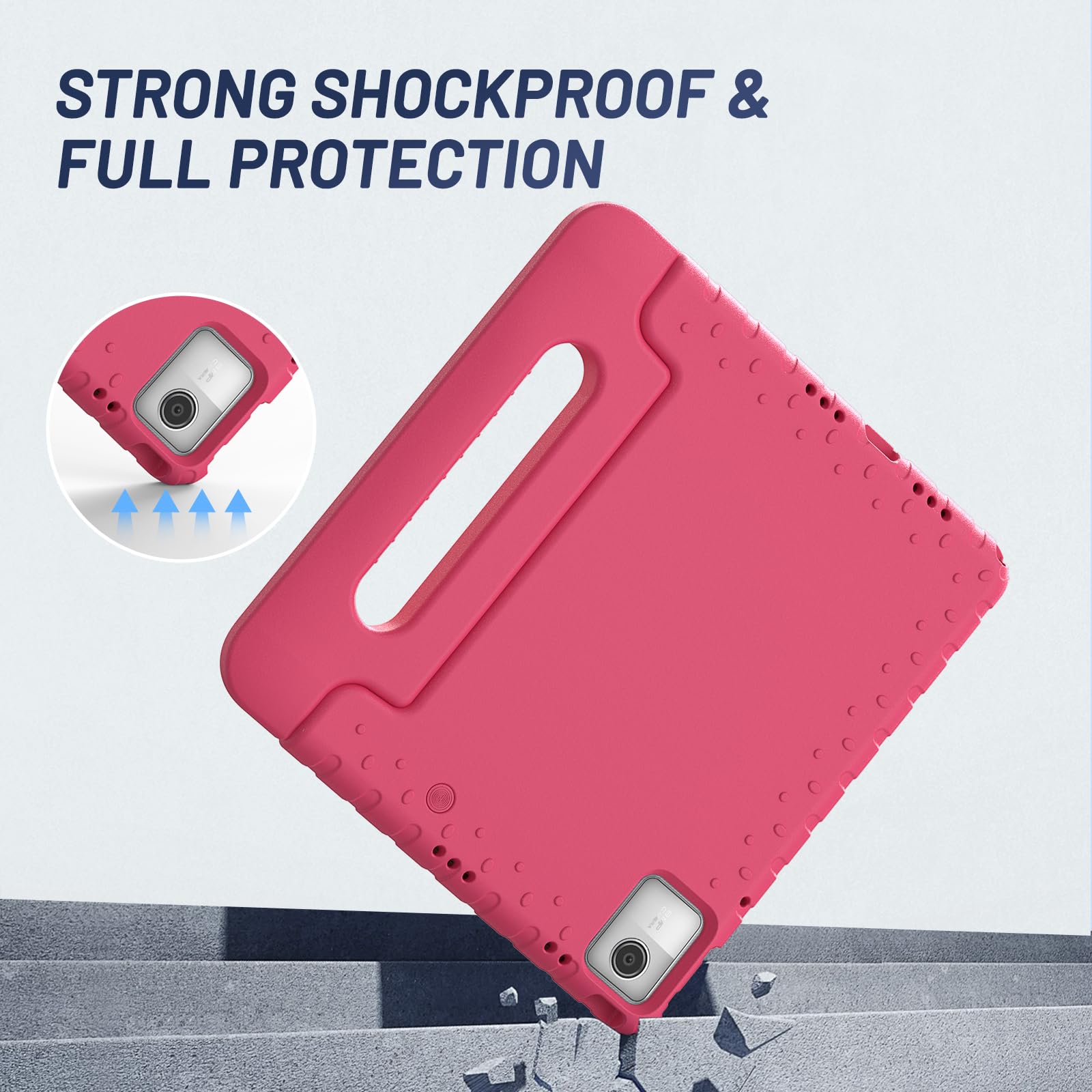 Simpleway Kid Case For Lenovo Tab M11 2024 Release 11Inch Model(Tb330Fu/Tb330Xu), Lightweight Multi Angle Shockproof Protective