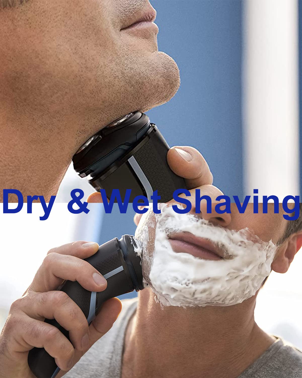 Shaver Replacement Blades Compatible With Sweetlf Electric Shaver Razor Sws7105, 9 Replacement Blades(Blades Only), 2 Cleaning B