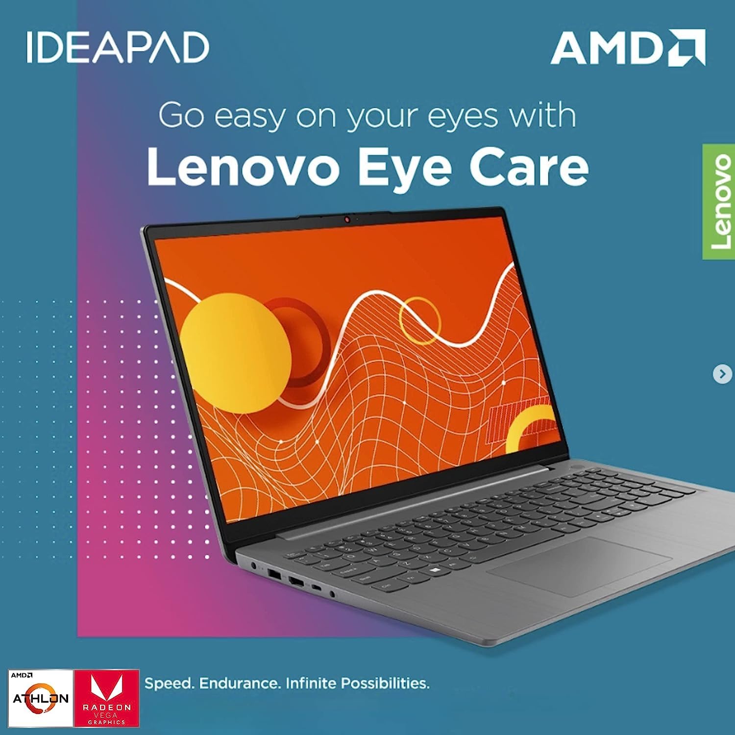 Lenovo Ideapad 1 15 Inch Laptop Computer, Hd 15.6 Laptop Microsoft Office Included Lifetime, Thin Lightweight Laptop College Stu