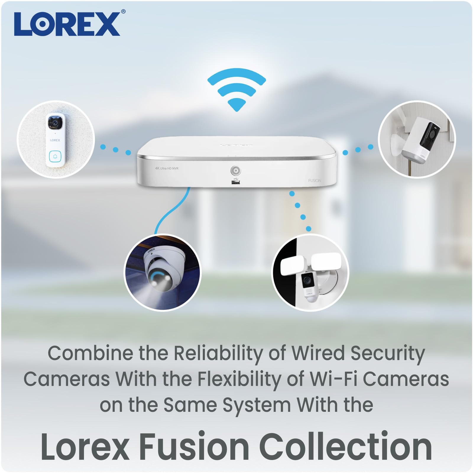 Lorex Fusion 4K 20 Channel (16 Wired And 4 Fusion Wi Fi) 2Tb Digital Video Recorder