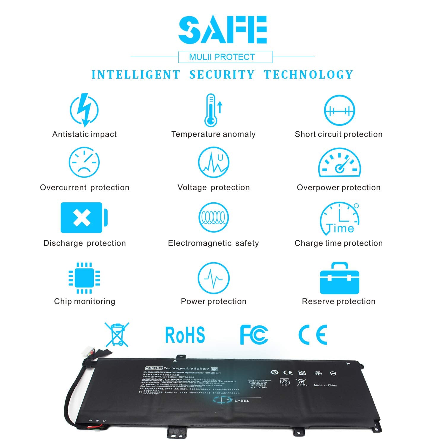 Mb04Xl 844204 850 Battery For Hp Envy X360 Convertible M6 Aq105Dx M6 Aq103Dx M6 Aq005Dx M6 Aq003Dx M6 Ar004Dx 15 Aq173Cl 15 Aq27
