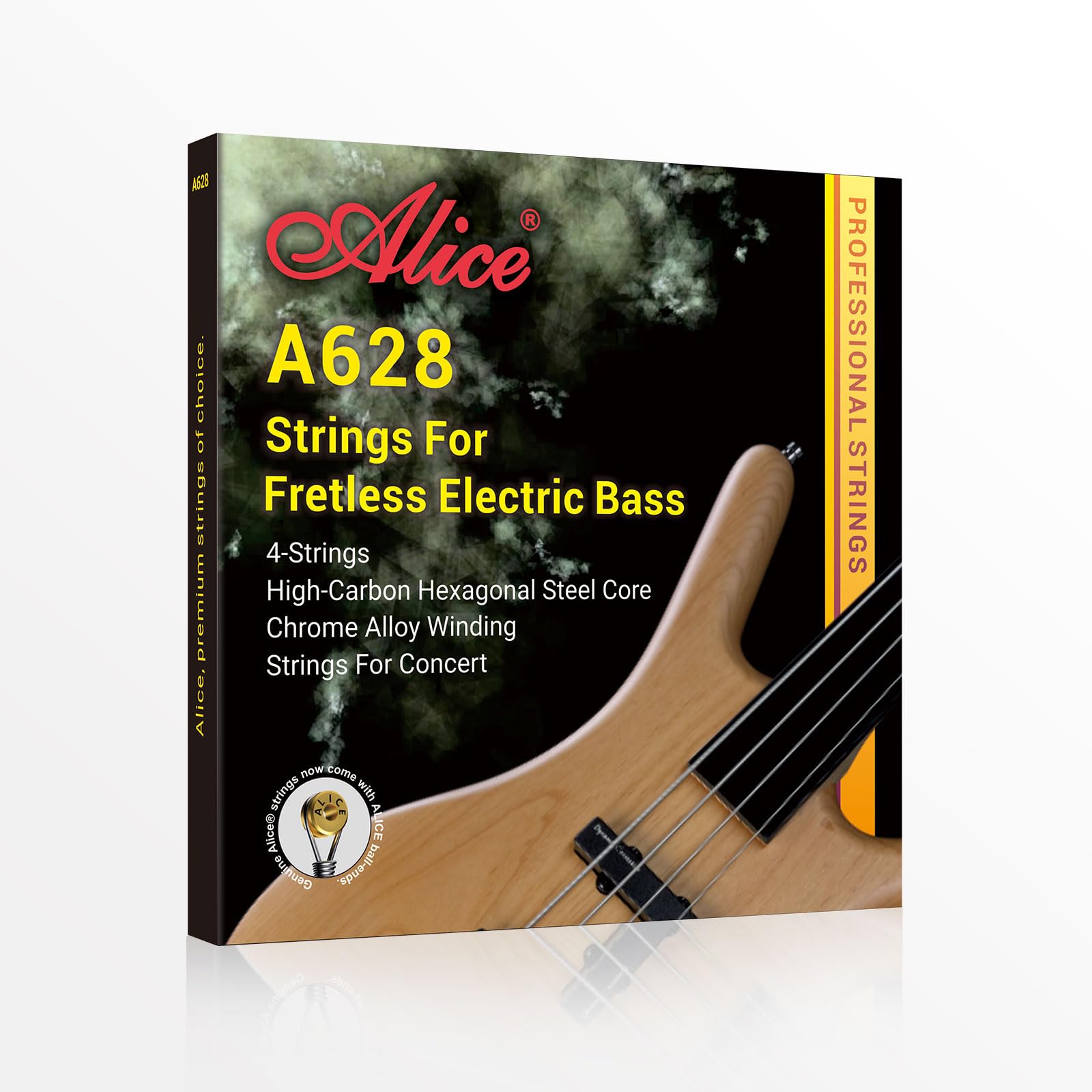 Flatwound Bass Guitar Strings   Coated Hexagonal High Carbon Steel Core Bass Strings   For Bass Guitar 4 String   45 100 Gauge