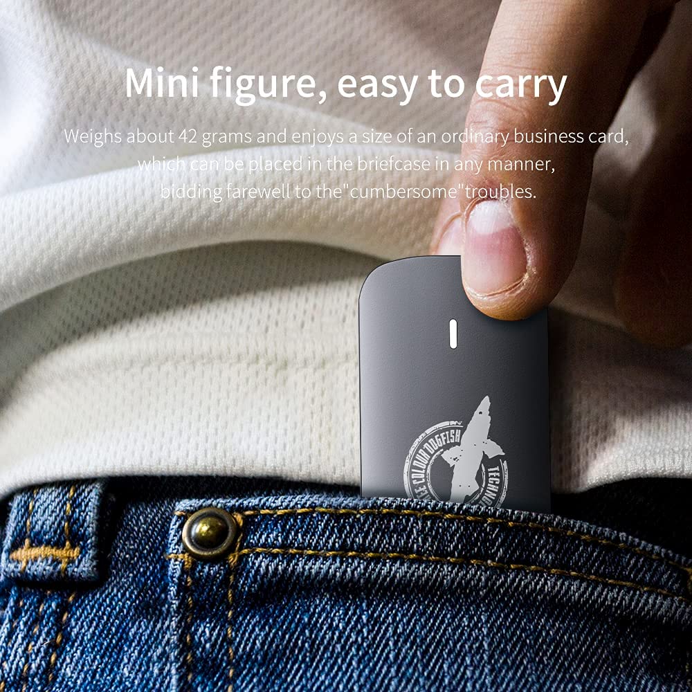 Dogfish Portable External Ssd 1Tb 2242/2260/2280 Ngff Grey Metal Usb 3.1 Type C Ultra Light Mini Breathable Portable Solid State