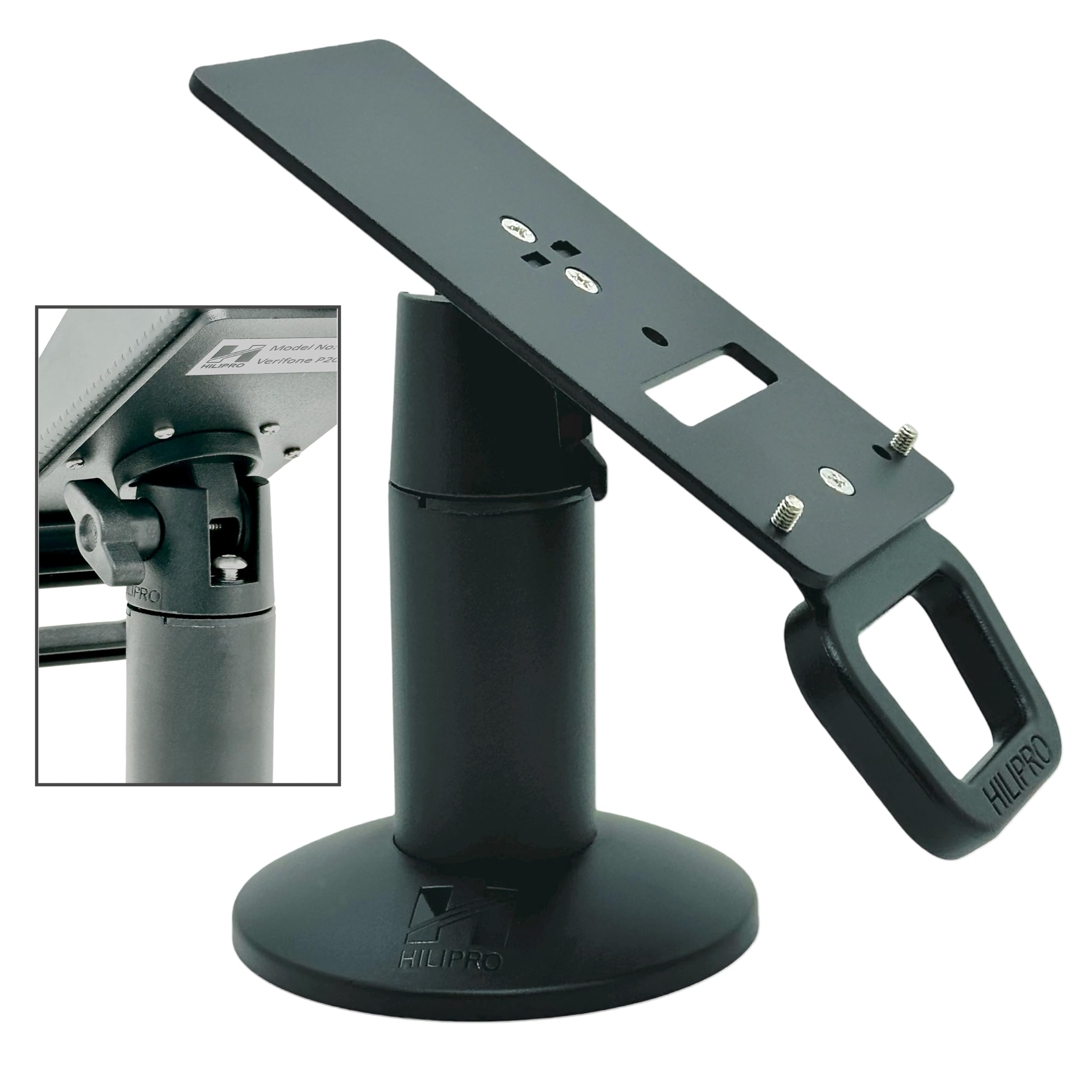 Hilipro Swivel Metal Stand For Pax S300 And Pax A35   Sturdy & Durable   Complete Kit   Swivels And Tilts For Enhanced Functiona