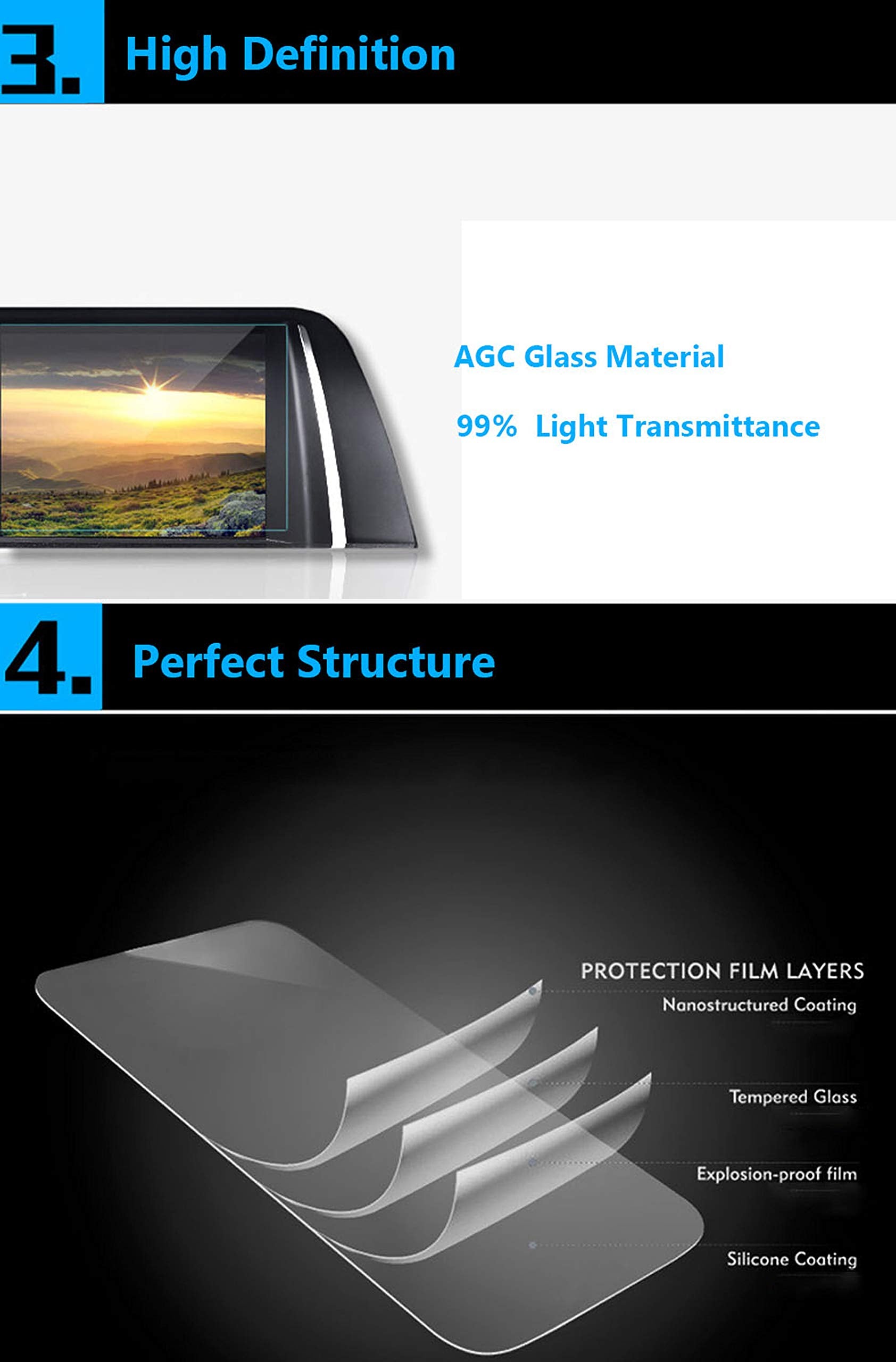 Ttcr Ii Compatible With 2013 2020 Ford F150 Screen Protector Edge And Fushion Touchscreen 8 Inch, For Bronco Sport And Maverick Screen Protector 8 In, For Focus 2013 2018 Explorer 2013 2019